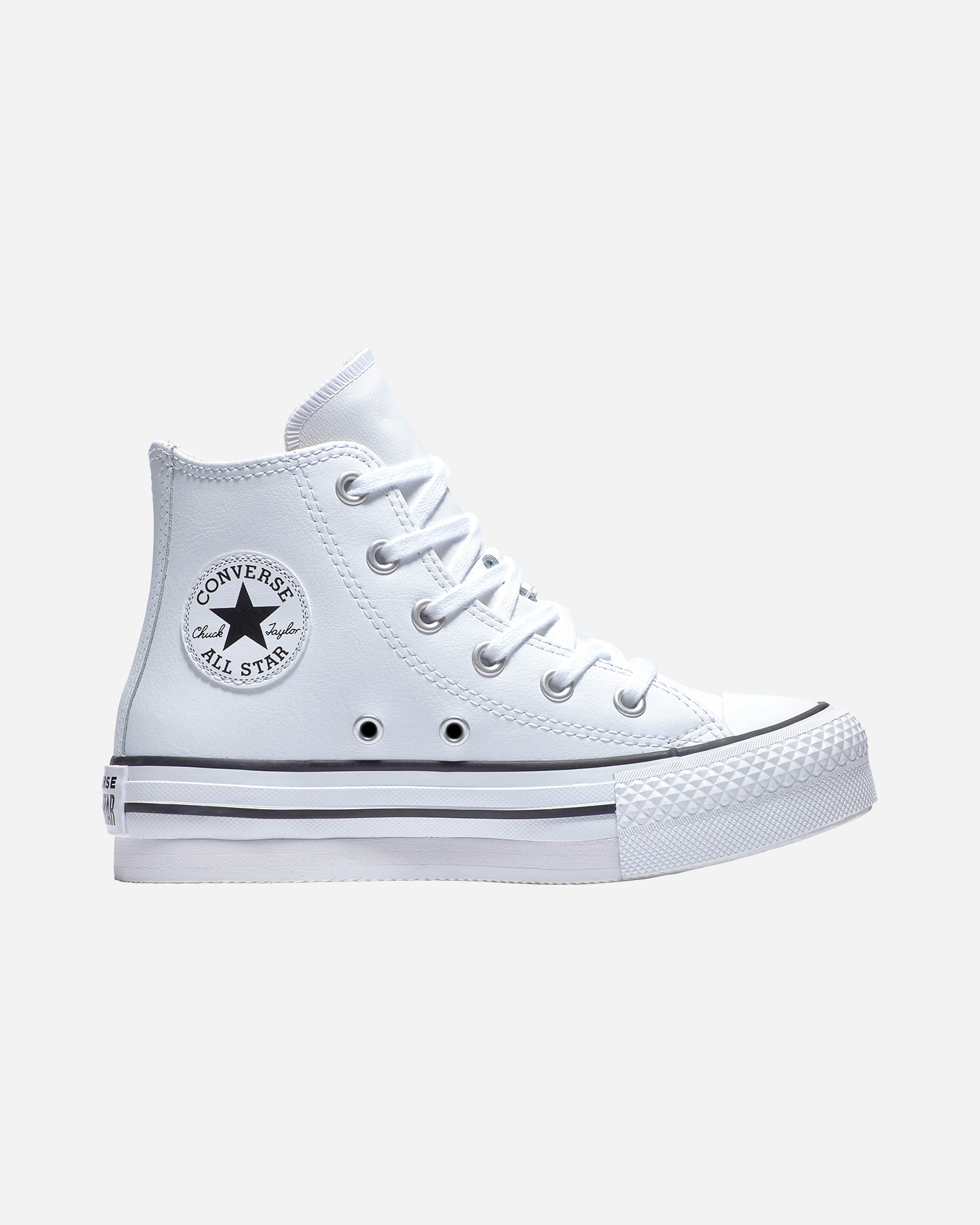 Converse Chuck Taylor All Star Eva Lift Lth Ps Jr - Scarpe Sneakers - Bianco