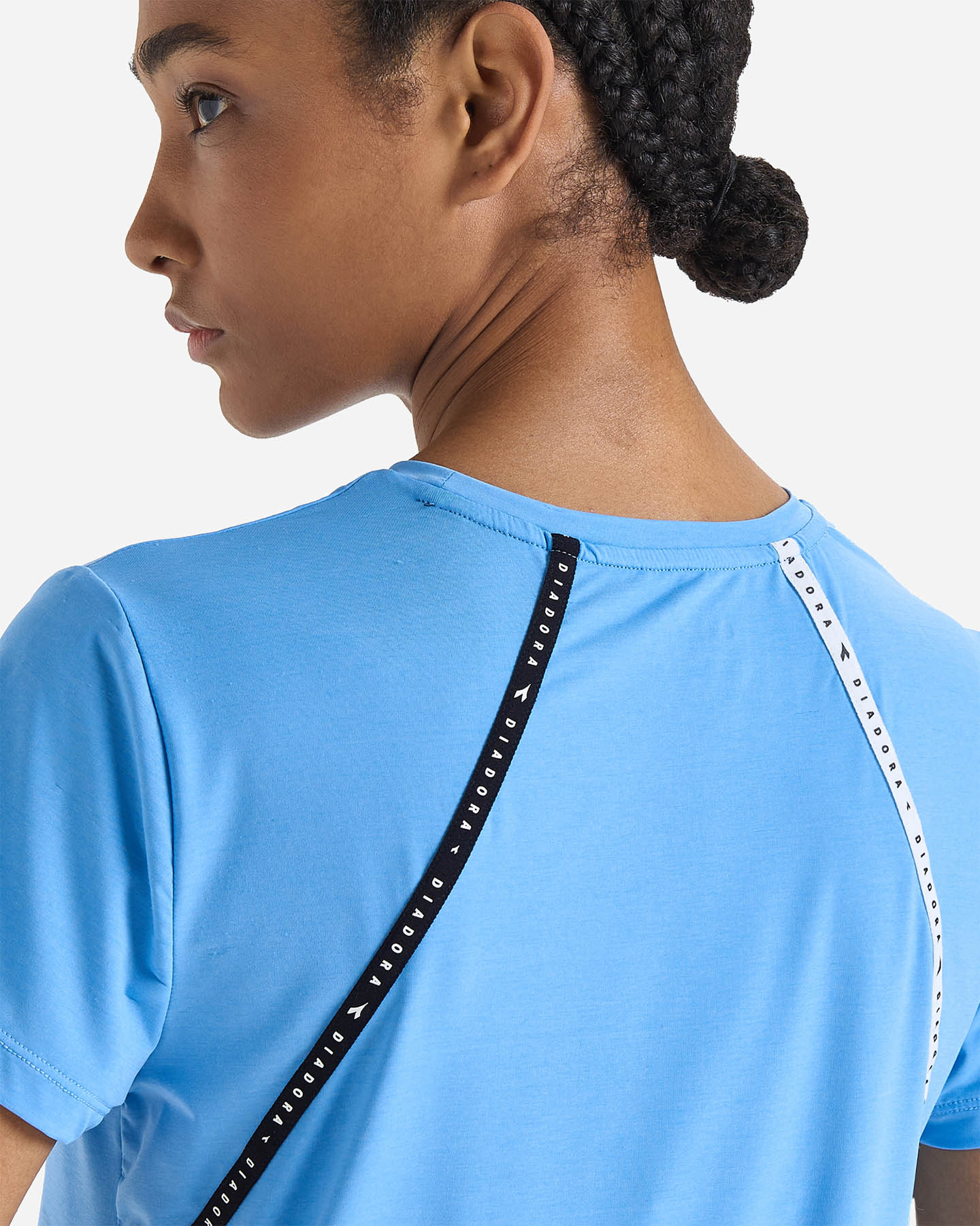 T-shirt running DIADORA BE ONE W - Blu - 5 | Cisalfa Sport