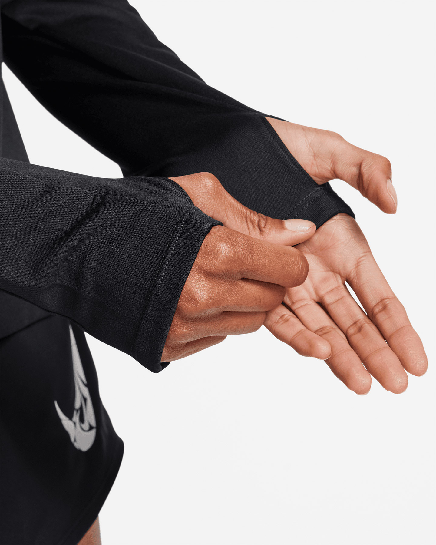 Maglia running NIKE SWOOSH W - Nero - 4 | Cisalfa Sport