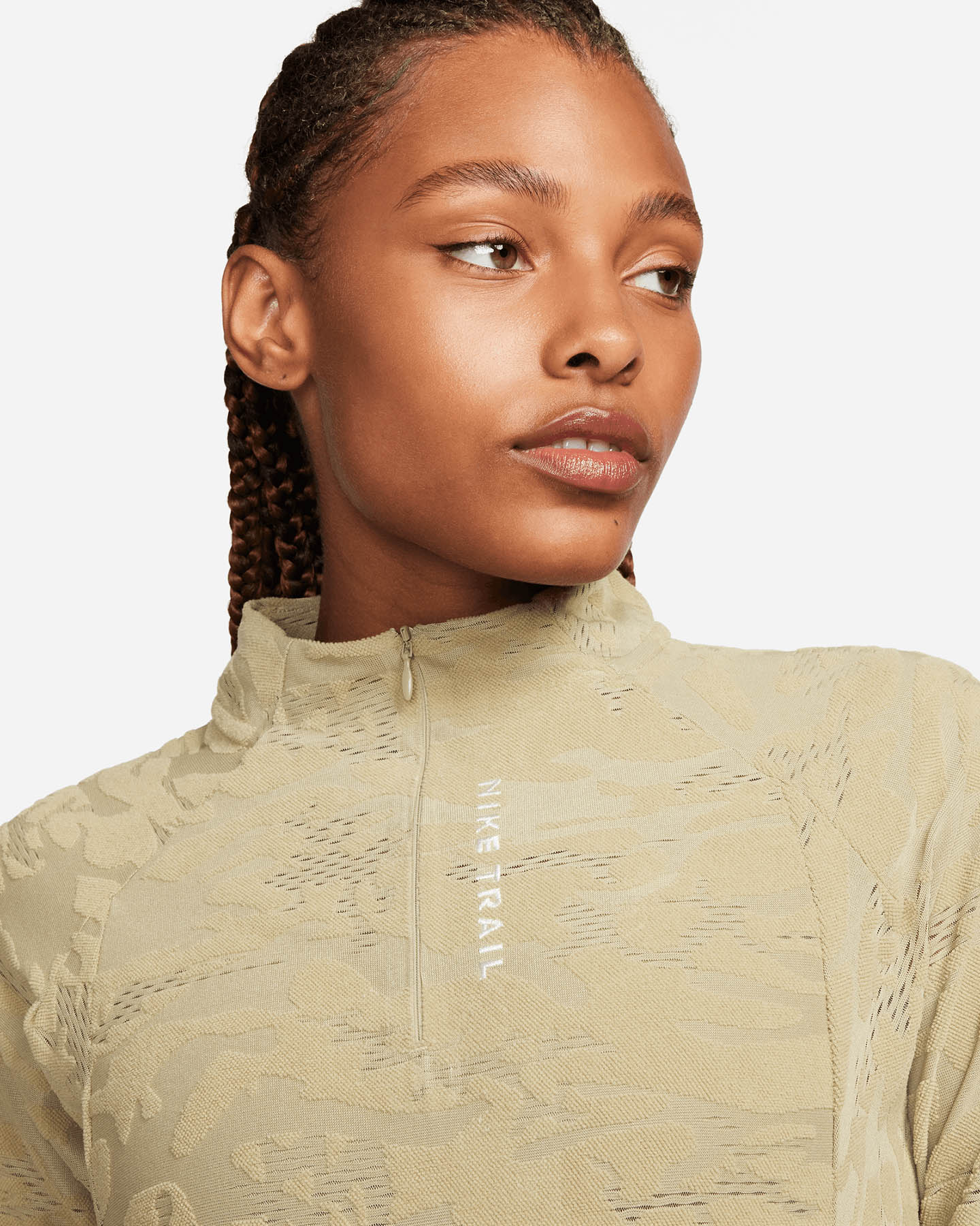 Maglia running NIKE MIDLAYER W - Verde - 2 | Cisalfa Sport