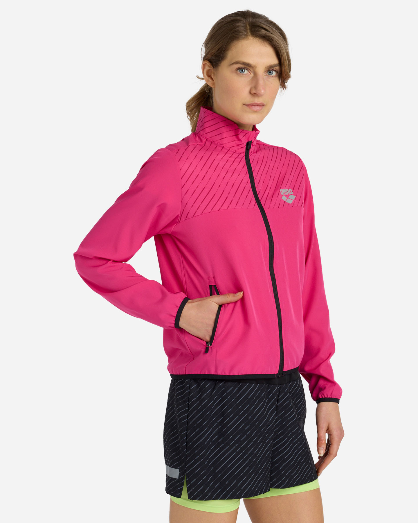 Giacca running ARENA ATHLETIC RUN W - Nero - 1 | Cisalfa Sport