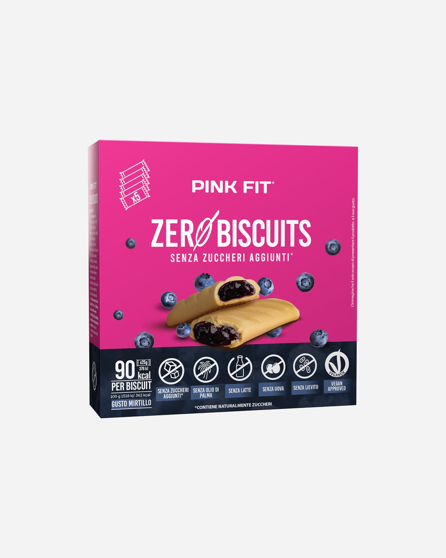 Energetico PROACTION BISCOTTI ZERO MIRTILLO  - Color mix - 0 | Cisalfa Sport