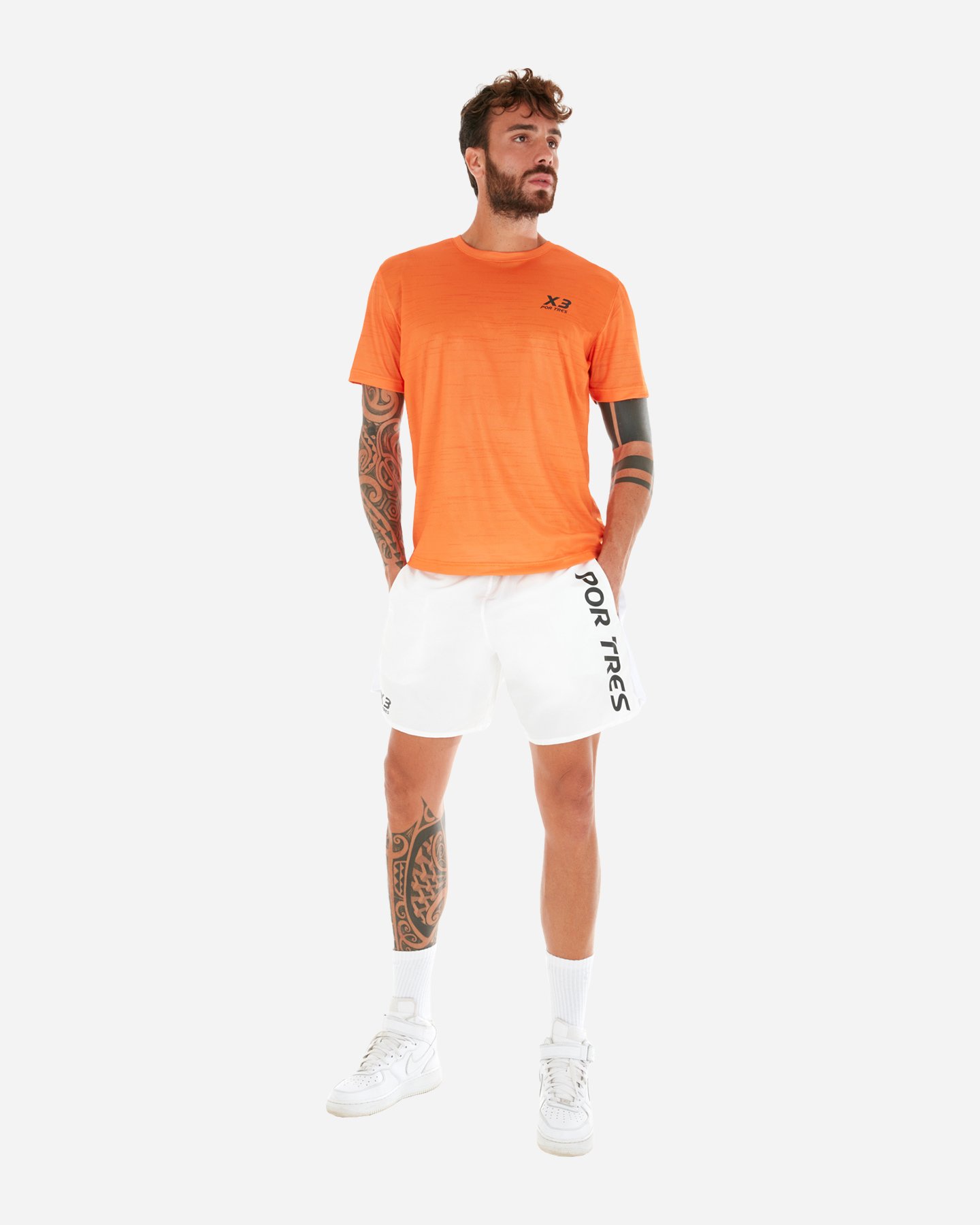 T-shirt tennis X3 POR TRES MADRID M - Arancione - 1 | Cisalfa Sport