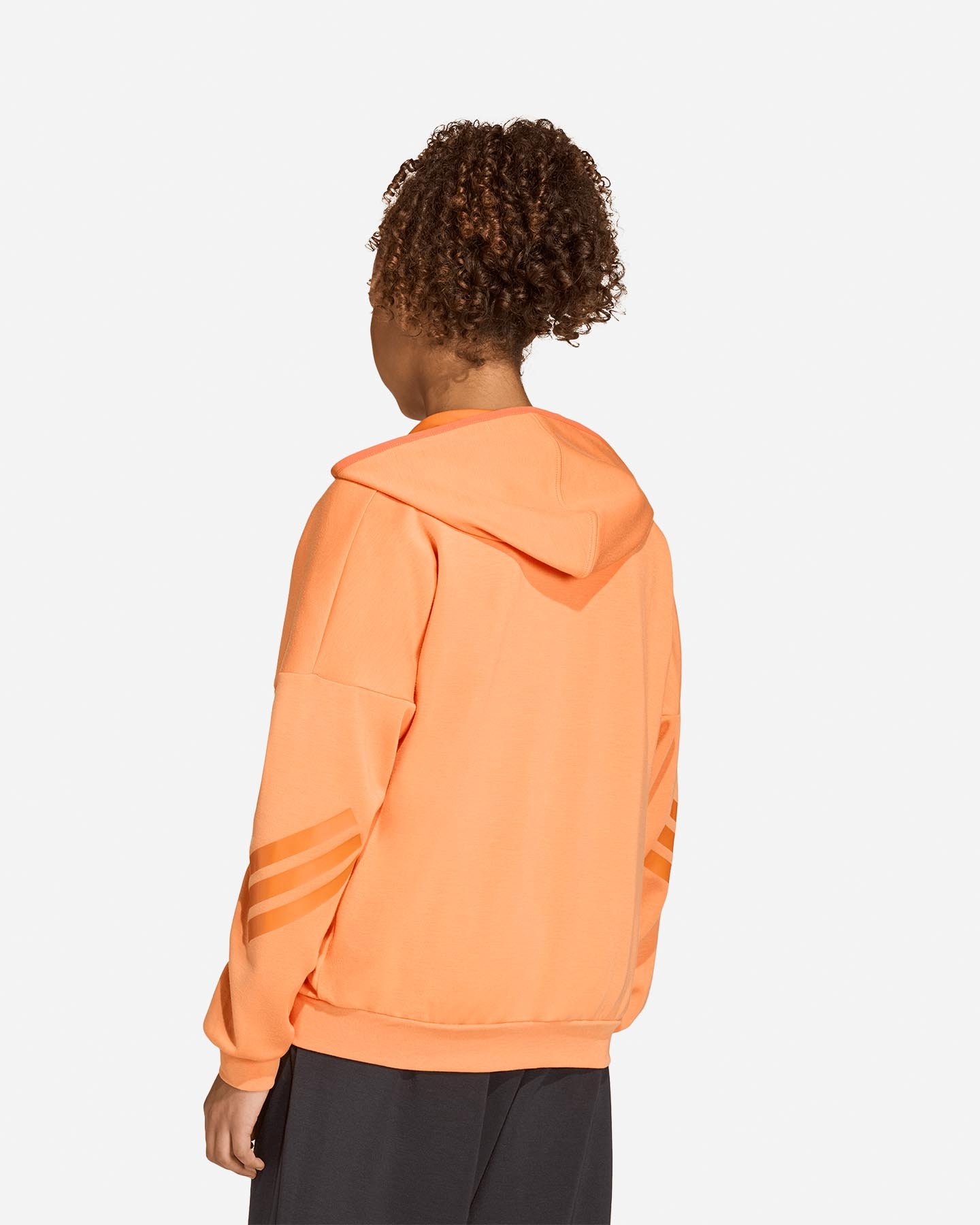 Felpa ADIDAS FUTURE ICONS 3STRIPES JR - Arancione - 2 | Cisalfa Sport