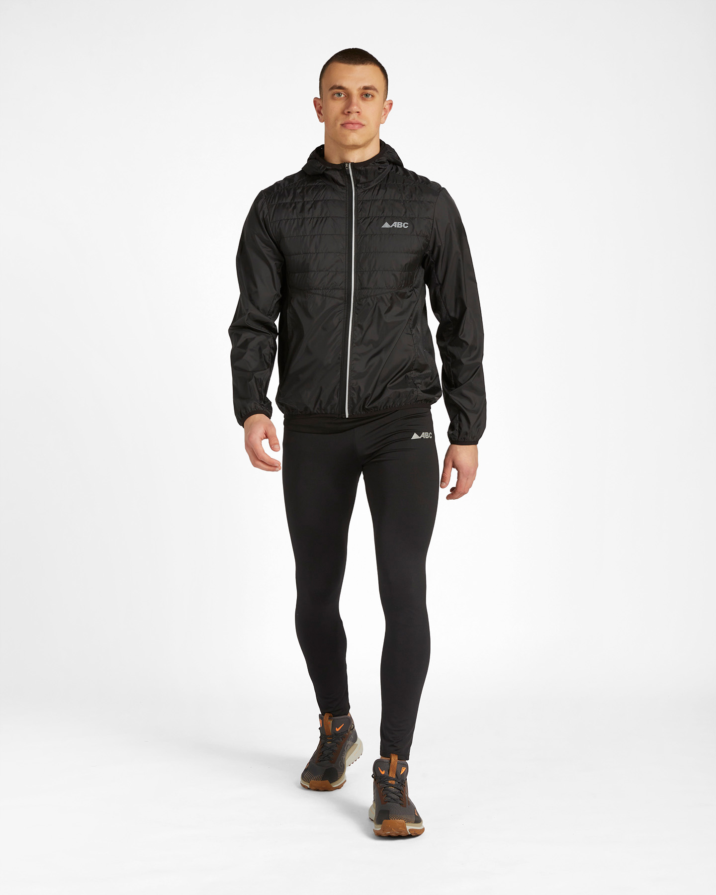 Giacca running ABC RUN FULLZIP M - Nero - 3 | Cisalfa Sport