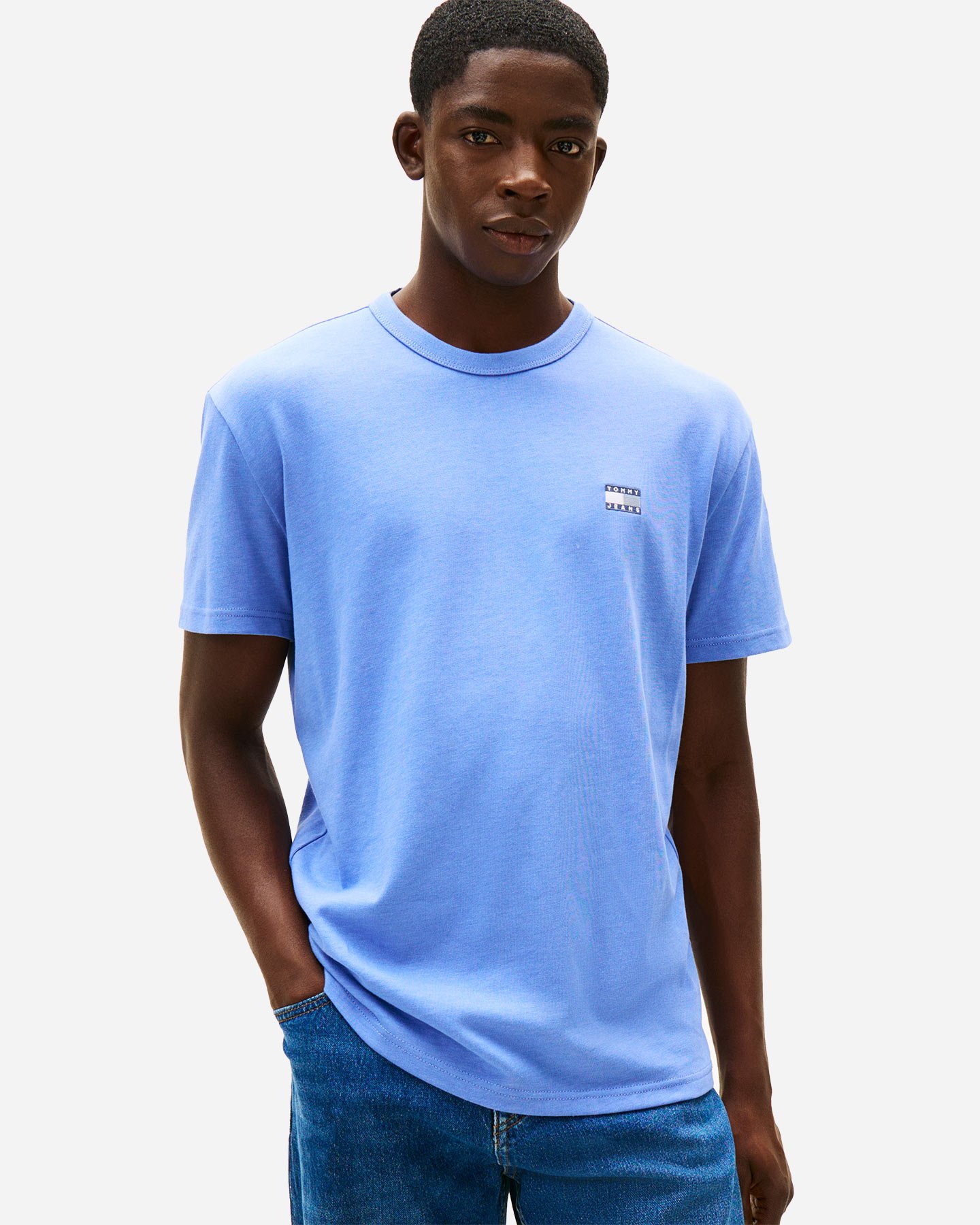 T-shirt TOMMY HILFIGER BADGE LOGO M - Azzurro - 1 | Cisalfa Sport