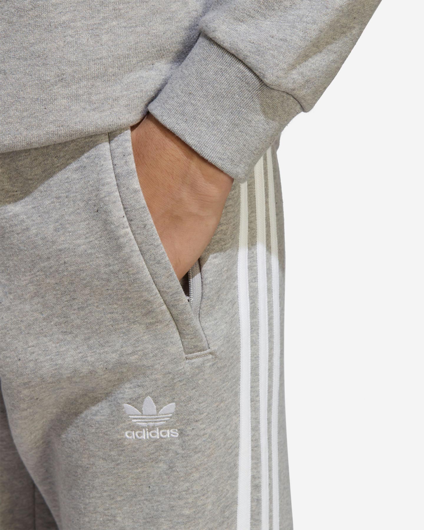 Felpa ADIDAS TREFOIL CREW M - Grigio - 3 | Cisalfa Sport