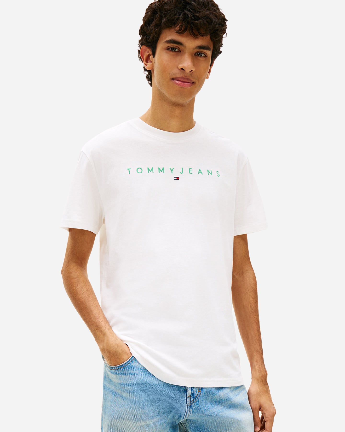 T-shirt TOMMY HILFIGER LINEAR LOGO M - Beige - 1 | Cisalfa Sport