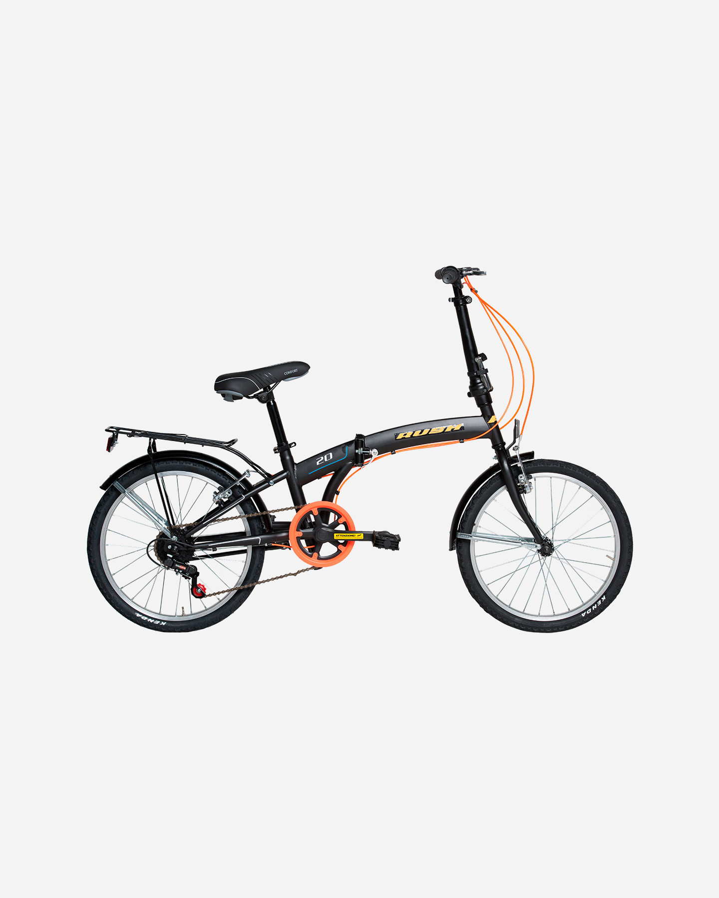 City bike RUSH BICICLETTA PIEGHEVOLE - Arancione - 0 | Cisalfa Sport