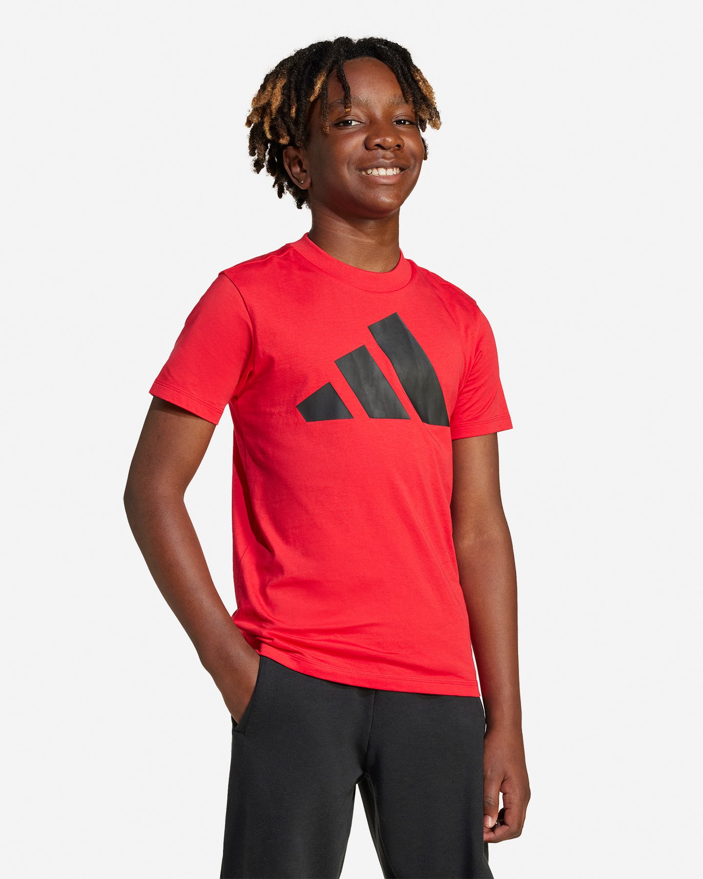 T-shirt ADIDAS BIG LOGO JR - Rosso - 1 | Cisalfa Sport