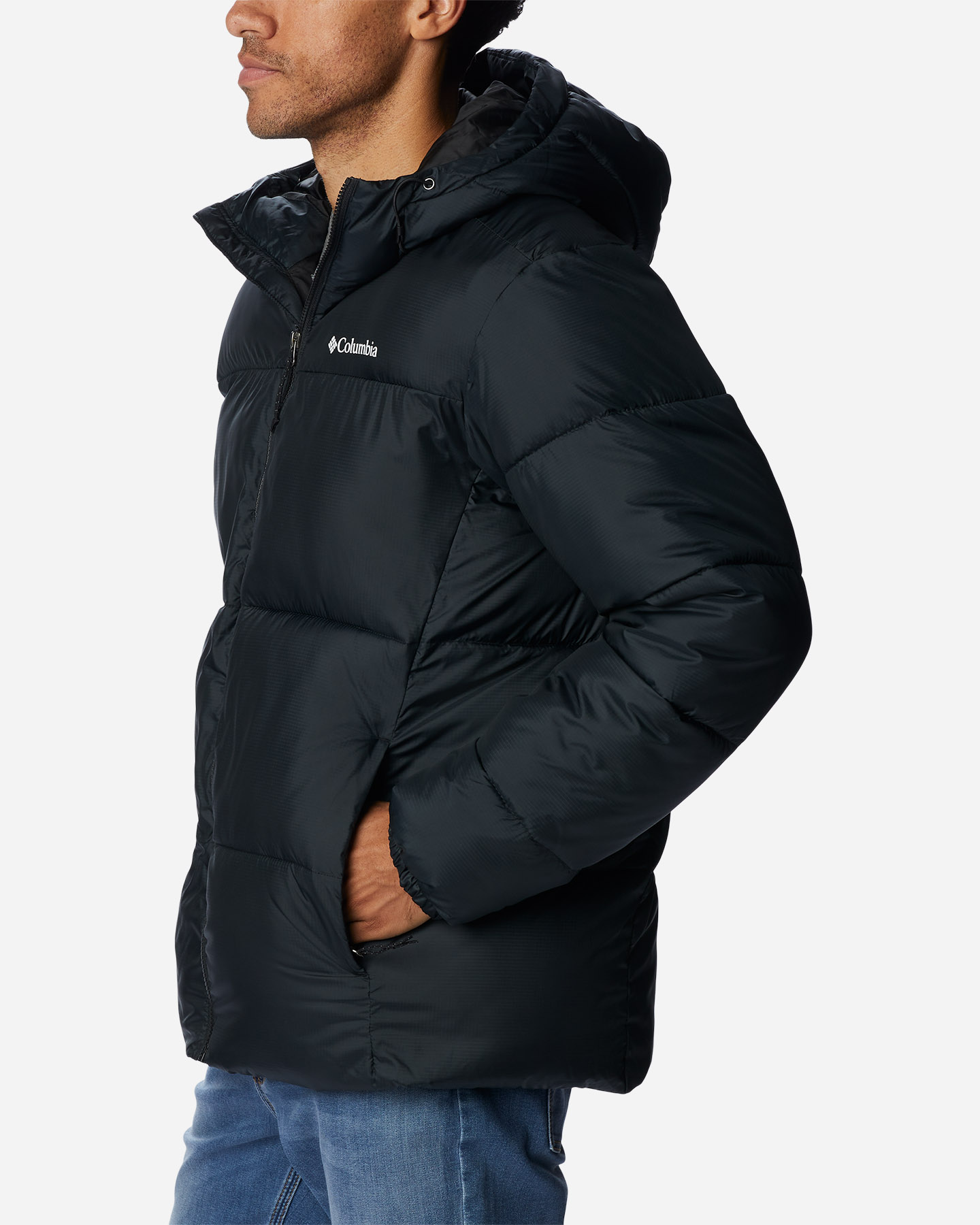 Giubbotto COLUMBIA PUFFED HOODED M - Nero - 1 | Cisalfa Sport
