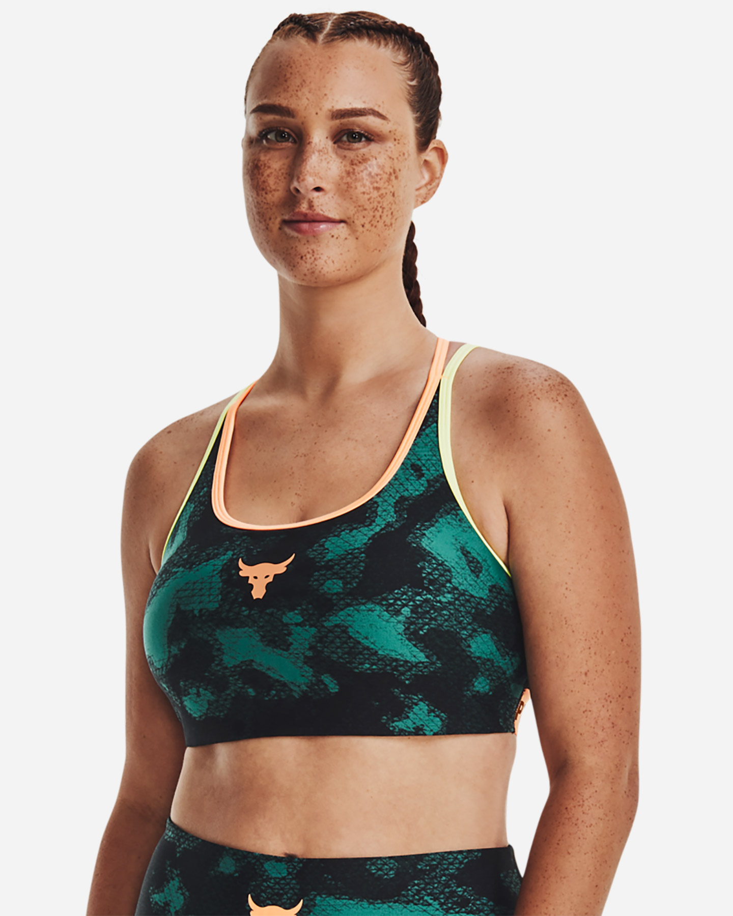 Bra training UNDER ARMOUR THE ROCK ALL OVER W - Azzurro - 2 | Cisalfa Sport