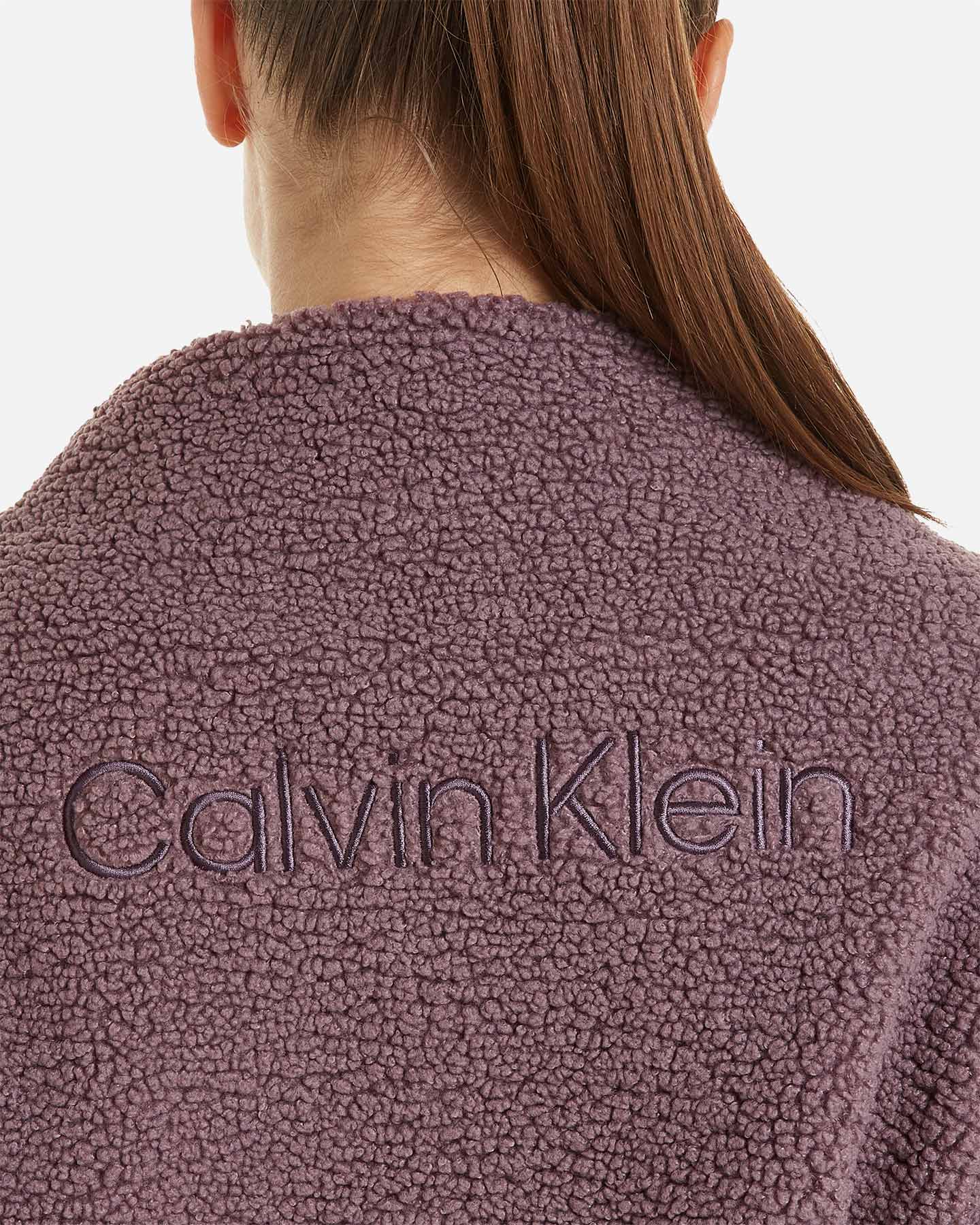 Felpa CALVIN KLEIN SPORT ZIP BEAR W - Viola - 5 | Cisalfa Sport