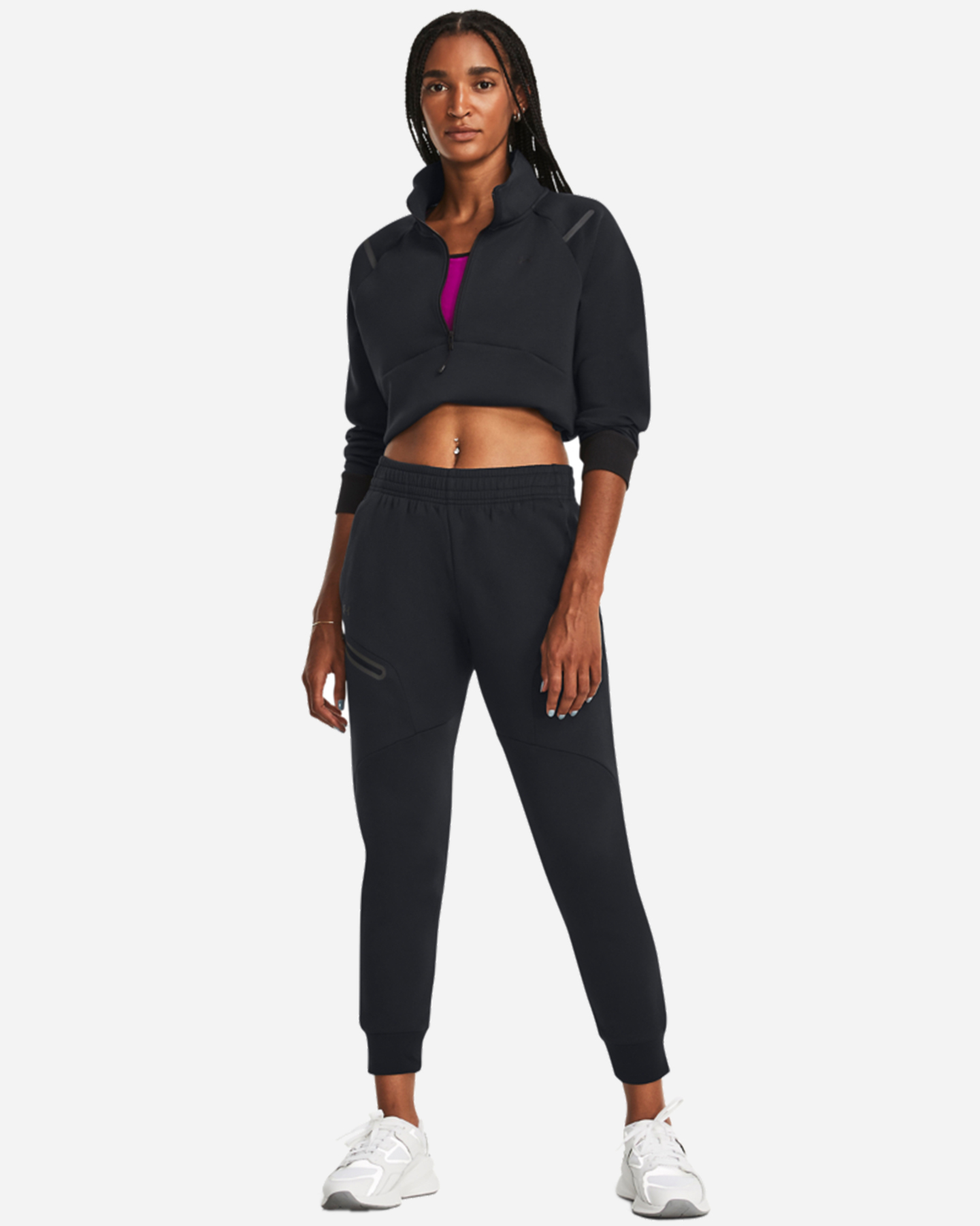 Pantalone UNDER ARMOUR UNSTOPPABLE FLC W - Nero - 4 | Cisalfa Sport