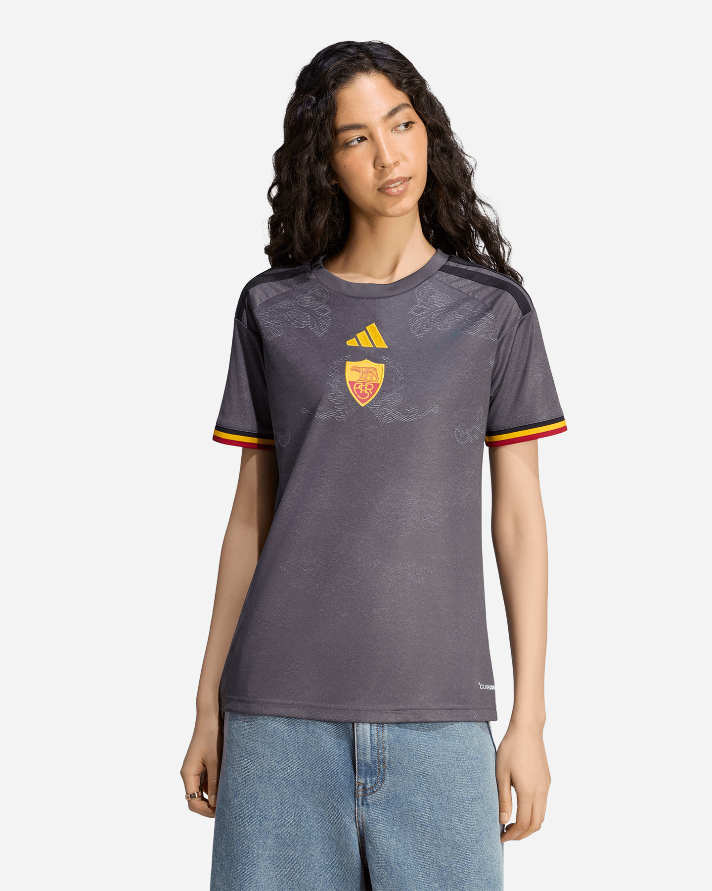 Maglia calcio ufficiale ADIDAS AS ROMA 3RD 26-27 W - 2 | Cisalfa Sport