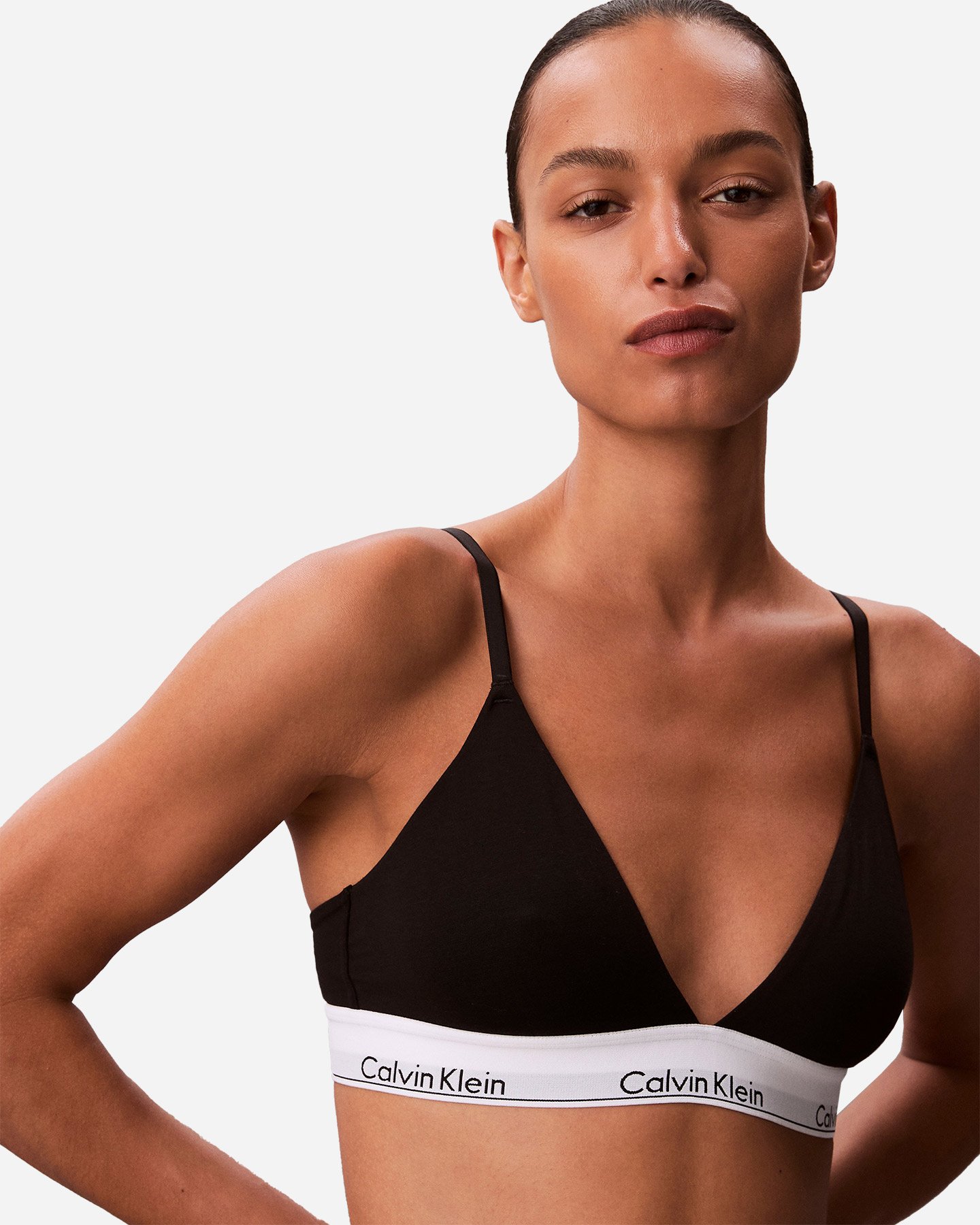 Intimo CALVIN KLEIN UNDERWEAR LIGHTLY LINED TRIANGLE W - Nero - 4 | Cisalfa Sport