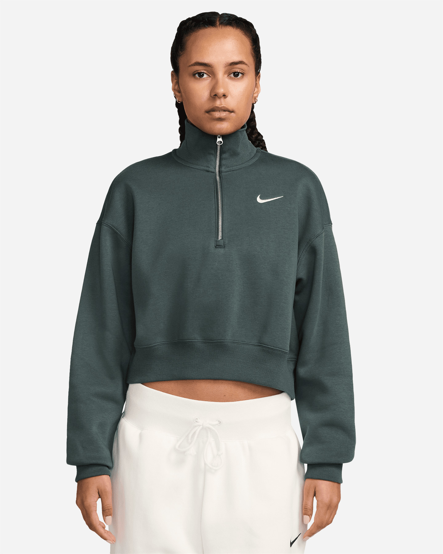 Felpa NIKE SMALL LOGO W - Verde - 0 | Cisalfa Sport