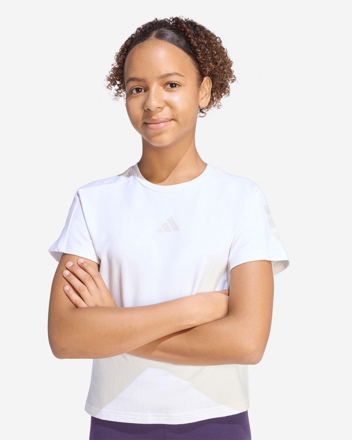 T-shirt ADIDAS FUTURE ICONS 3STRIPES JR - Bianco - 4 | Cisalfa Sport