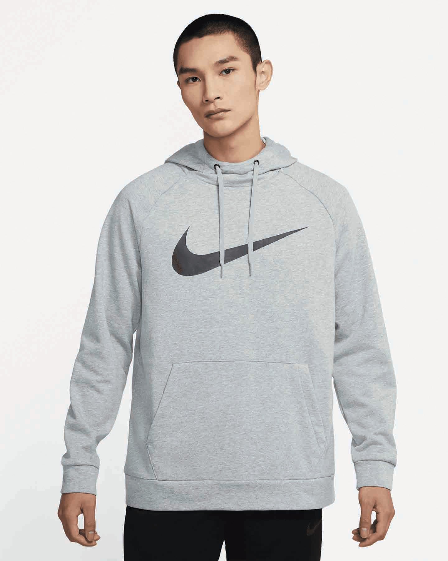 Felpa training NIKE DRI FIT SWOOSH TRAIN HOODIE M - Grigio - 0 | Cisalfa Sport