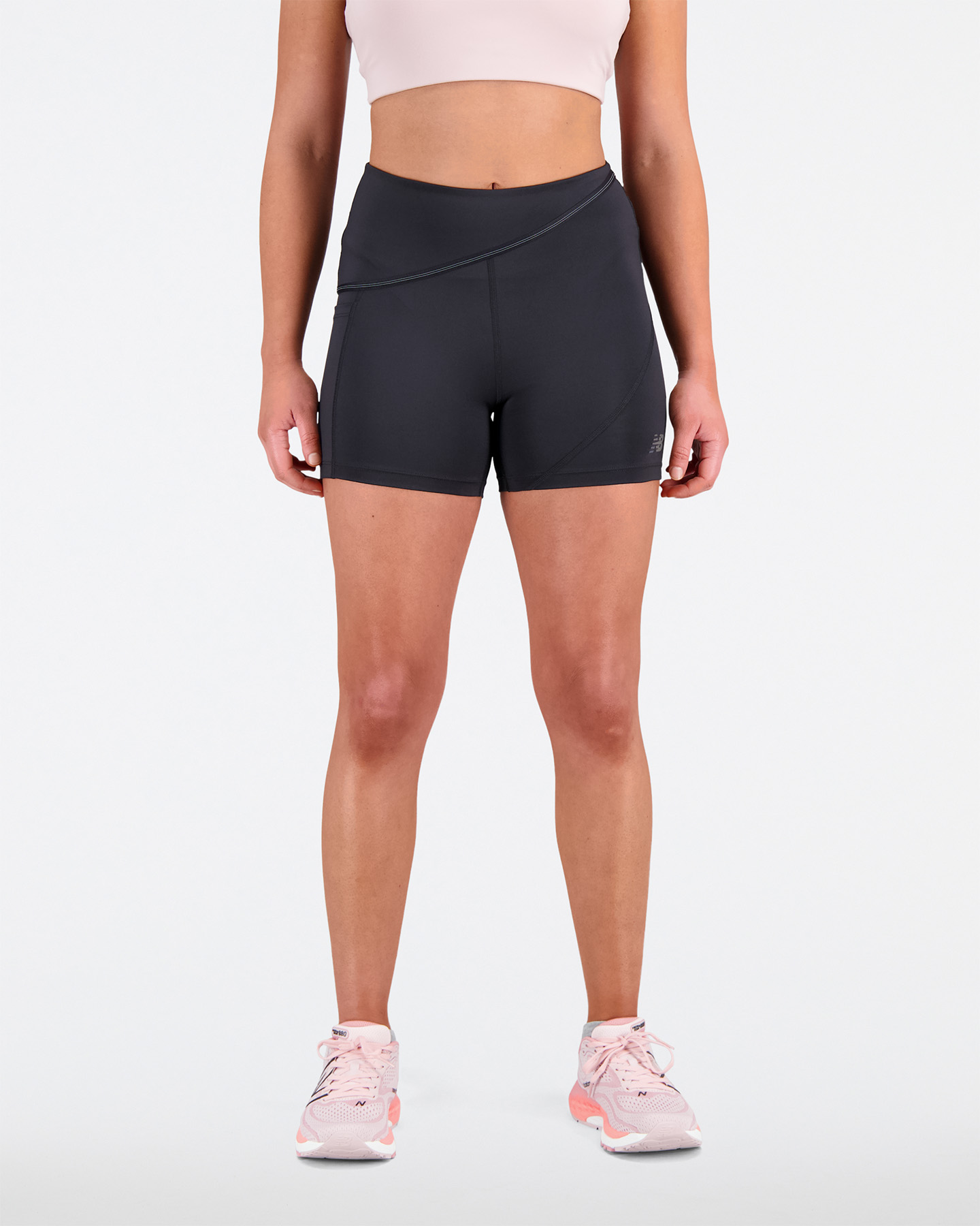 Short running NEW BALANCE Q SPEED SHAPE SHIELD 4 W - Nero - 0 | Cisalfa Sport