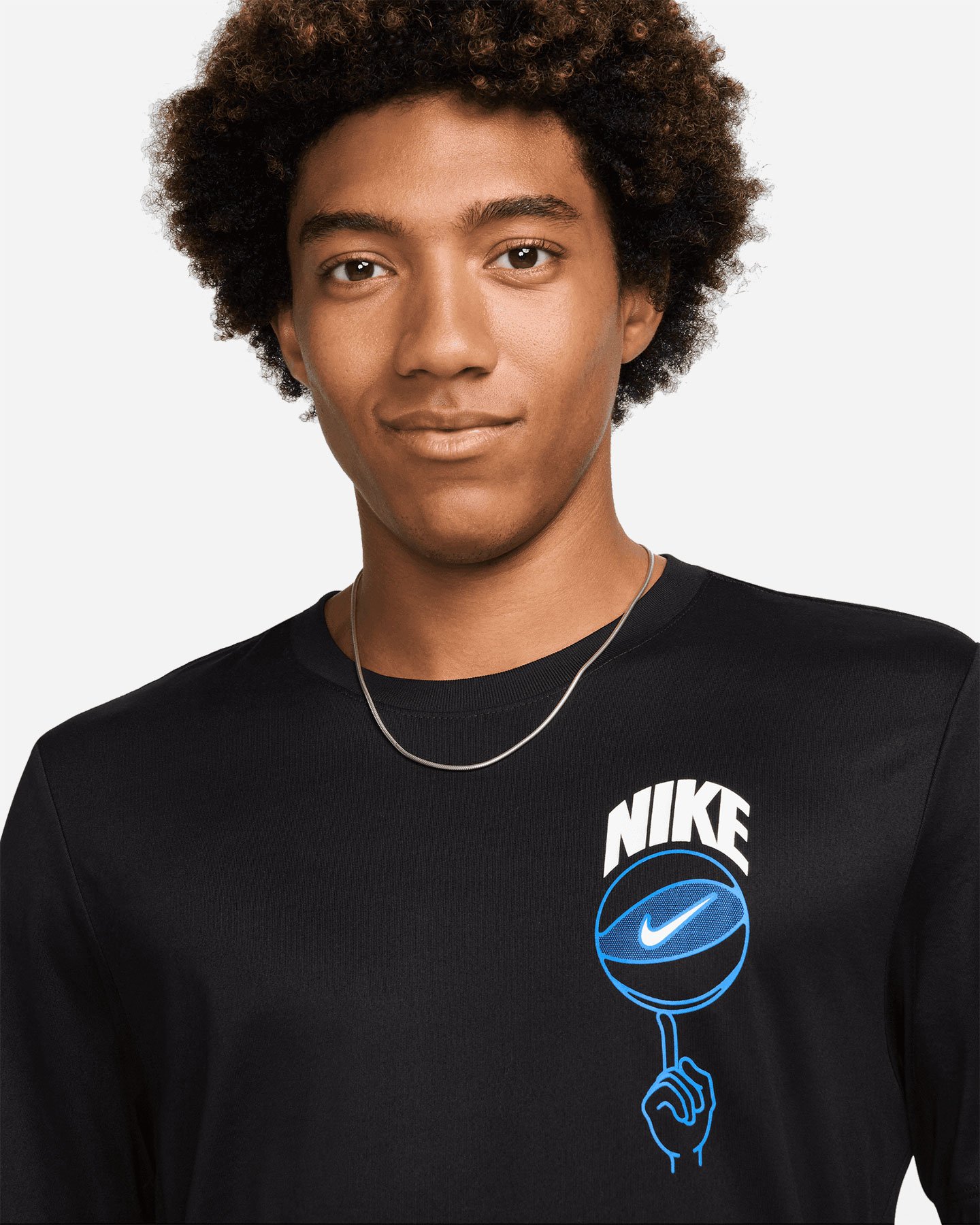 T-shirt NIKE BASKETBALL DRI FIT M - Nero - 2 | Cisalfa Sport
