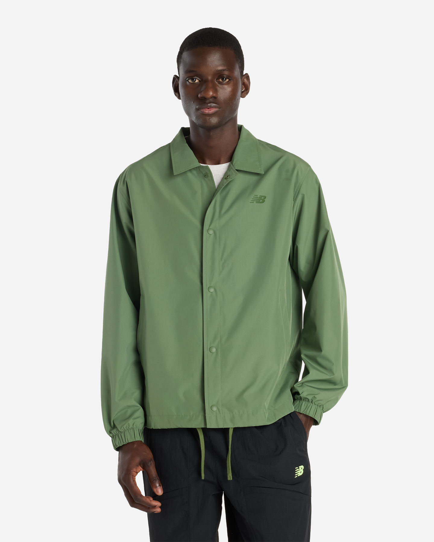 New Balance Essential Coach M - Felpa - Uomo - Verde