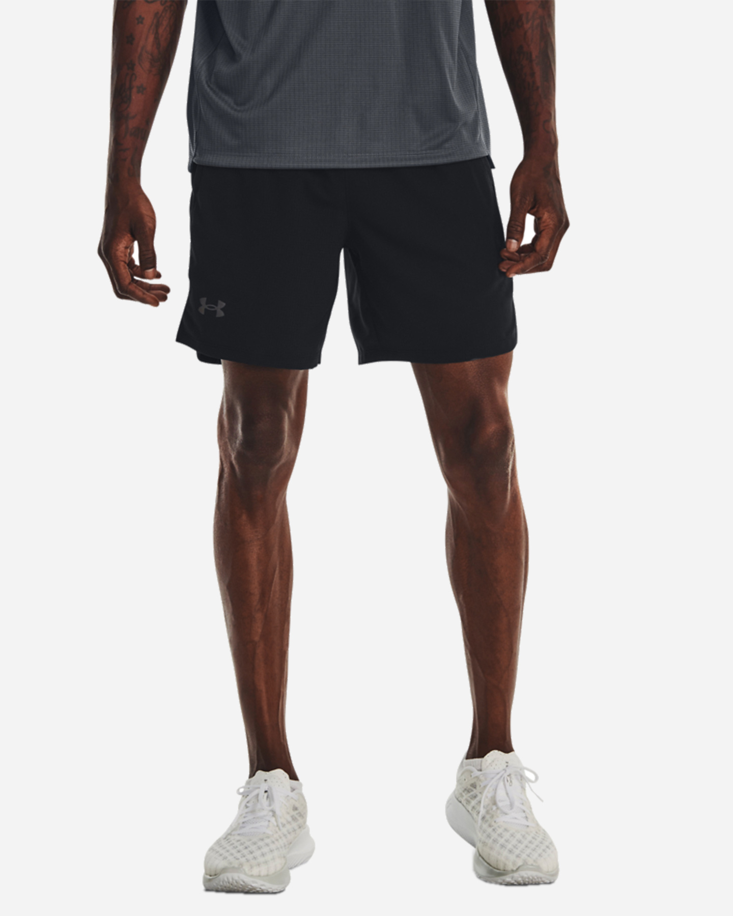 Short running UNDER ARMOUR LAUNCH 7'' GRAPHIC M - Nero - 0 | Cisalfa Sport