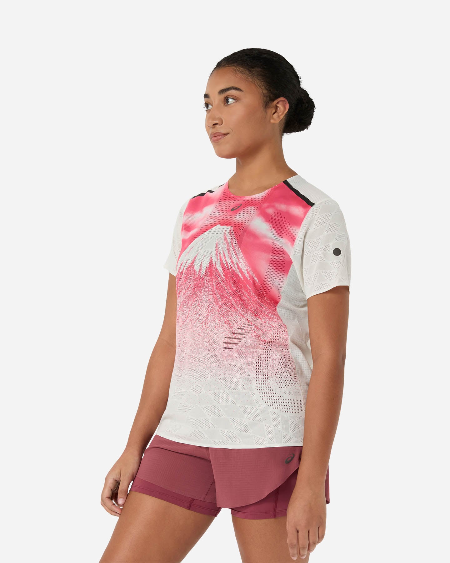 T-shirt running ASICS FUJITRAIL W - Bianco - 2 | Cisalfa Sport