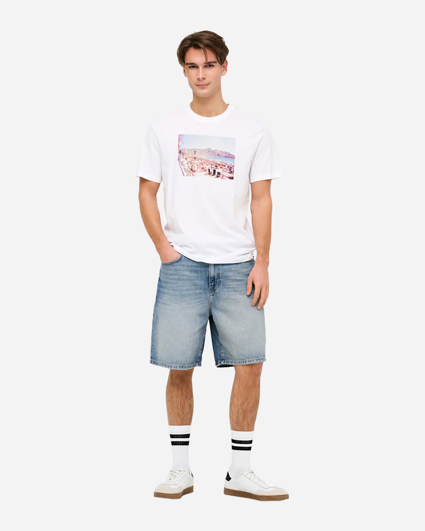 Bermuda ONLY & SONS FADE LOOSE FIT M - Denim - 1 | Cisalfa Sport