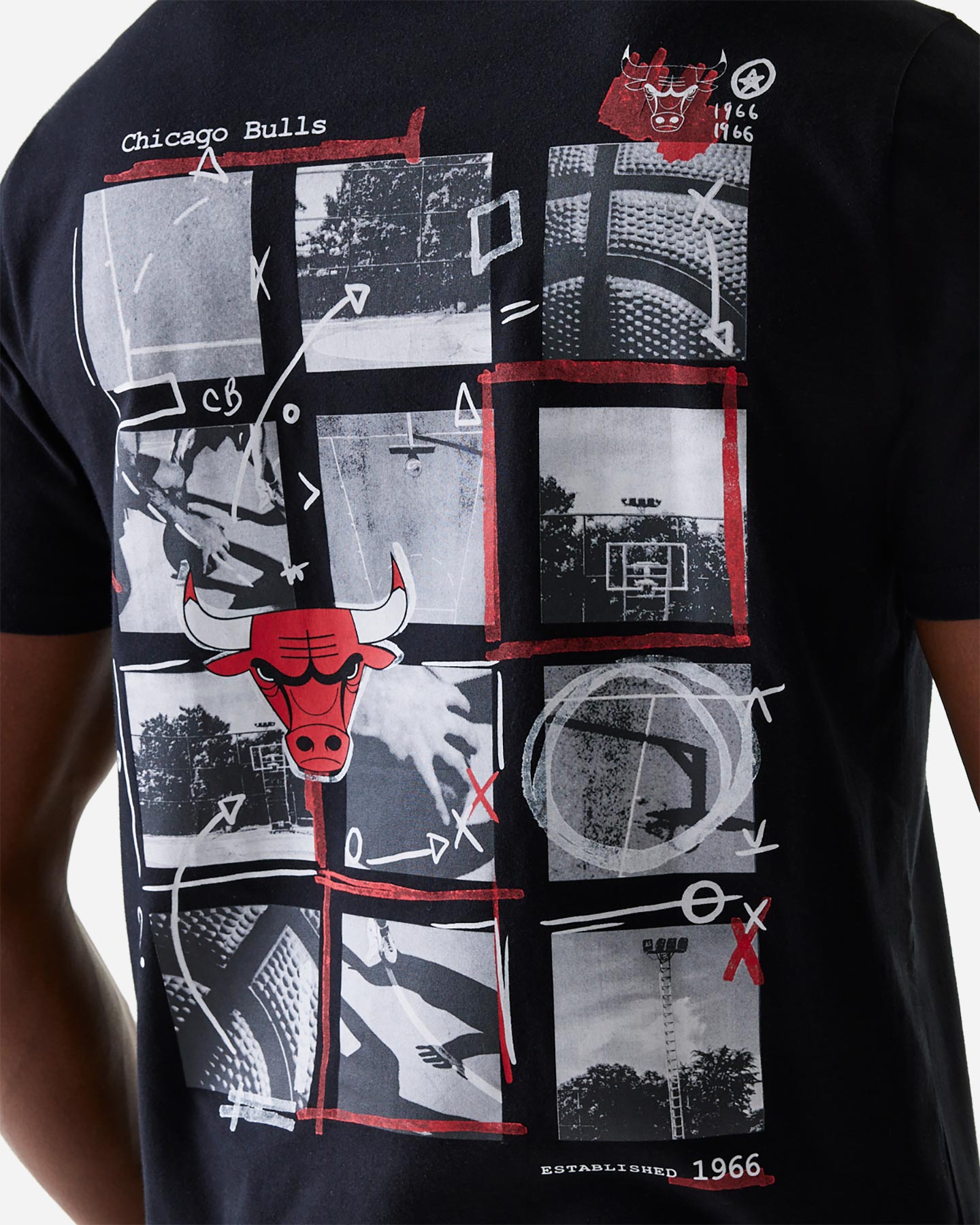 Maglia basket NEW ERA PHOTOGRAPH CHICAGO BULLS M - Nero - 4 | Cisalfa Sport