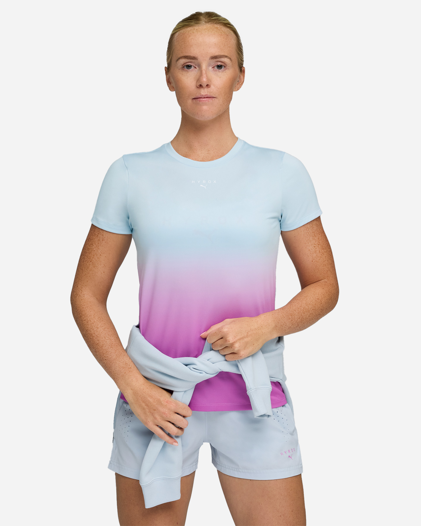 T-shirt training PUMA HYROX GRAPHIC W - Fucsia - 2 | Cisalfa Sport