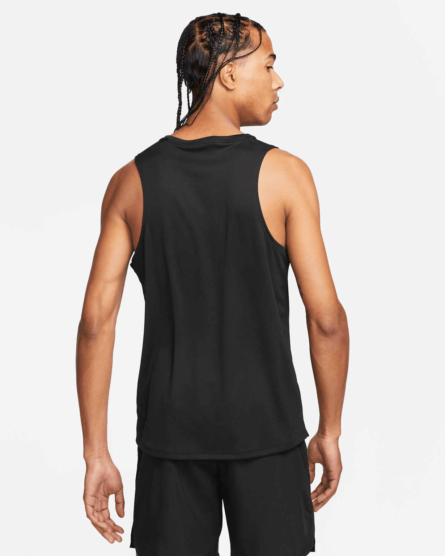 Canotta running NIKE DRI FIT MILER M - Nero - 1 | Cisalfa Sport