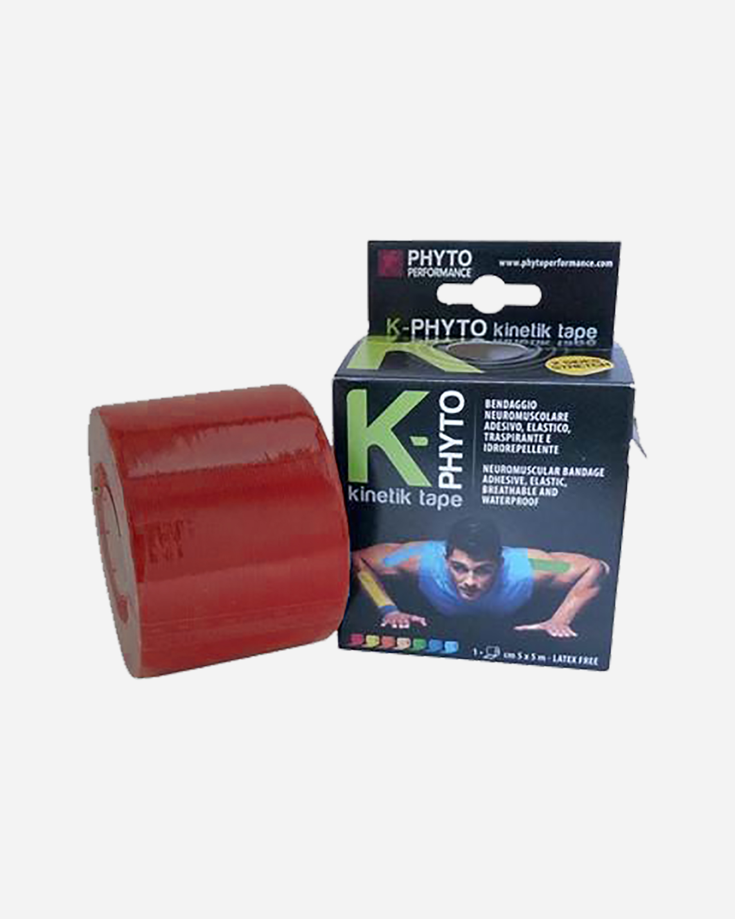 Tape PHYTO PERFORMANCE KINETIK TAPE  - Rosso - 1 | Cisalfa Sport