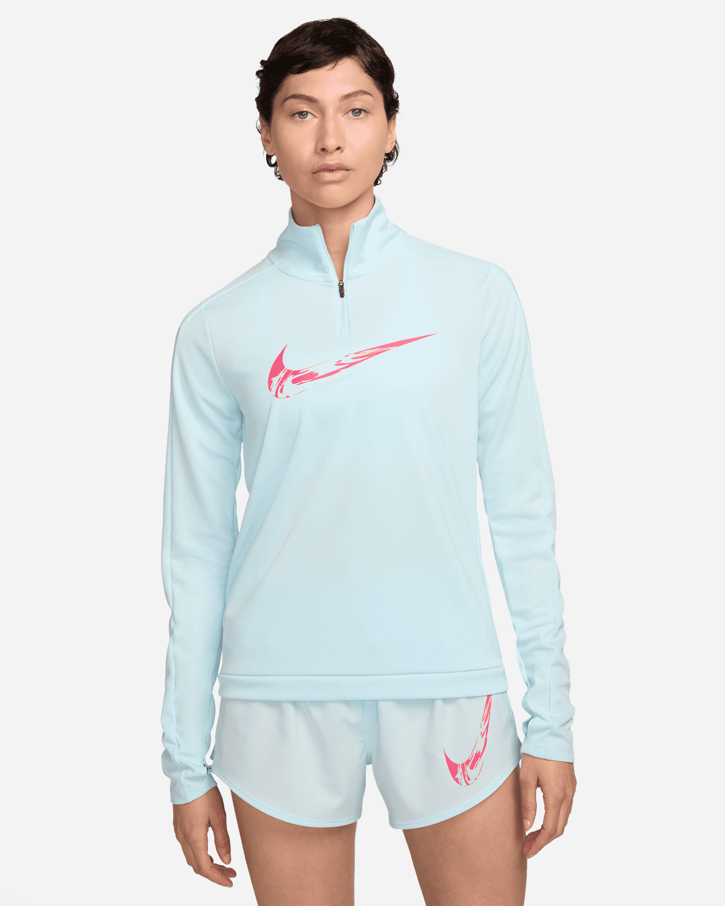 Maglia running NIKE MID SWOOSH W - Blu - 0 | Cisalfa Sport