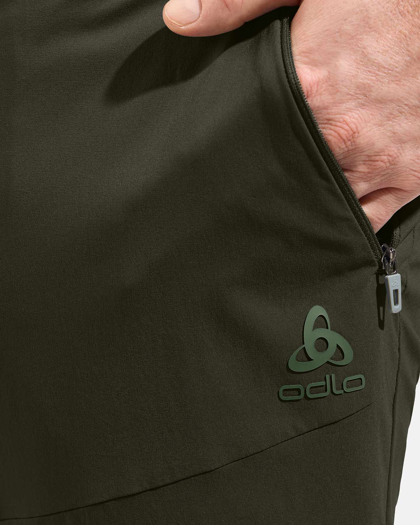 Pantalone outdoor ODLO ASCENT LIGHT M - Verde - 4 | Cisalfa Sport