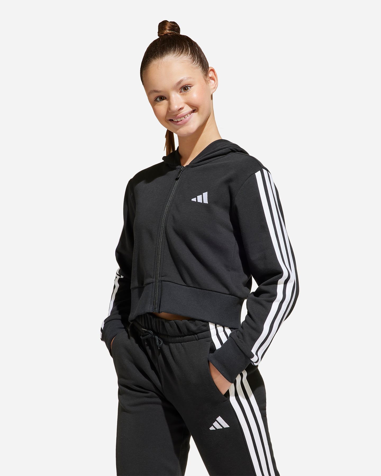 Felpa ADIDAS ESSENTILAS JR - Nero - 1 | Cisalfa Sport