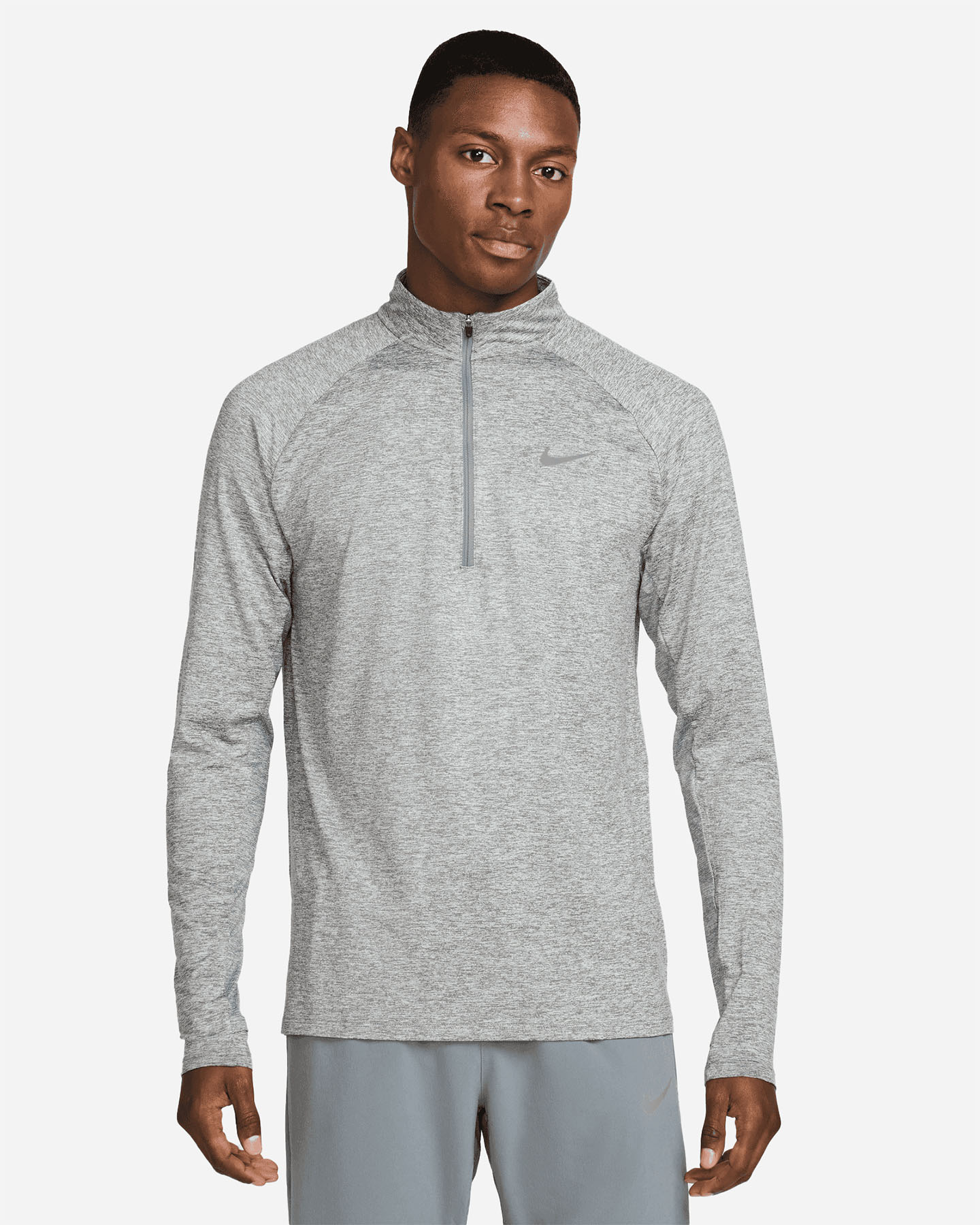 Maglia running NIKE DRI FIT STRIDE MIDLAYER LS M - Grigio - 0 | Cisalfa Sport