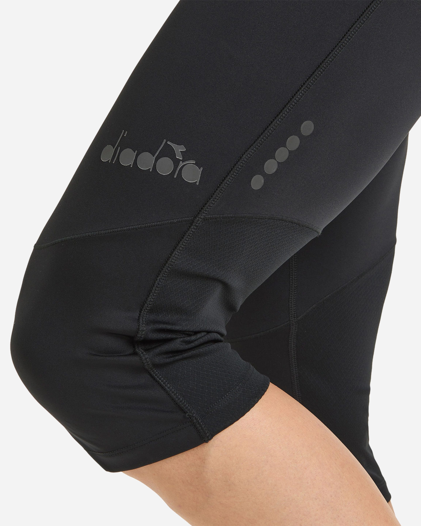 Capri running DIADORA RUN CREW M - Nero - 3 | Cisalfa Sport