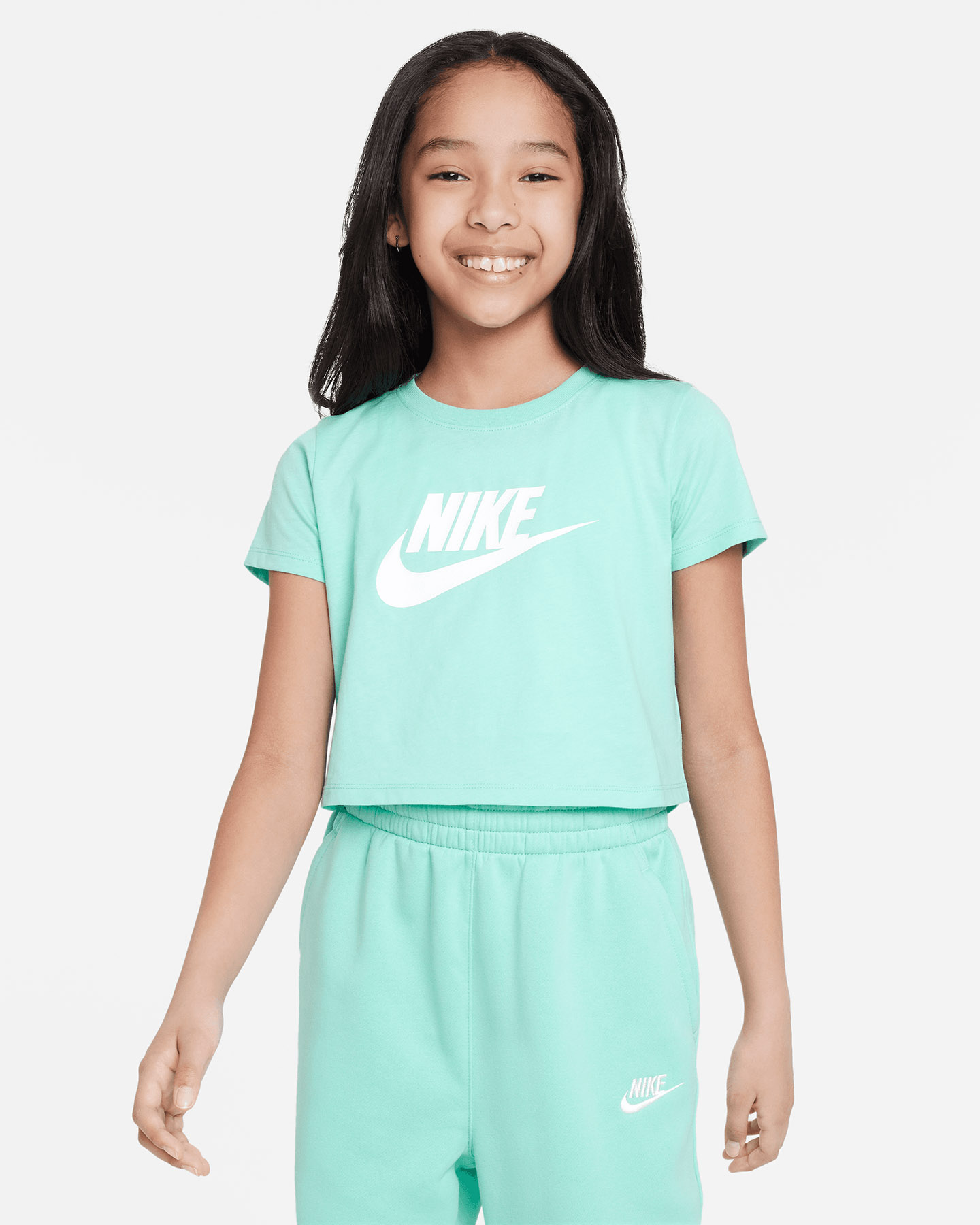 T-shirt NIKE FUTURA CROP JR - Verde - 0 | Cisalfa Sport