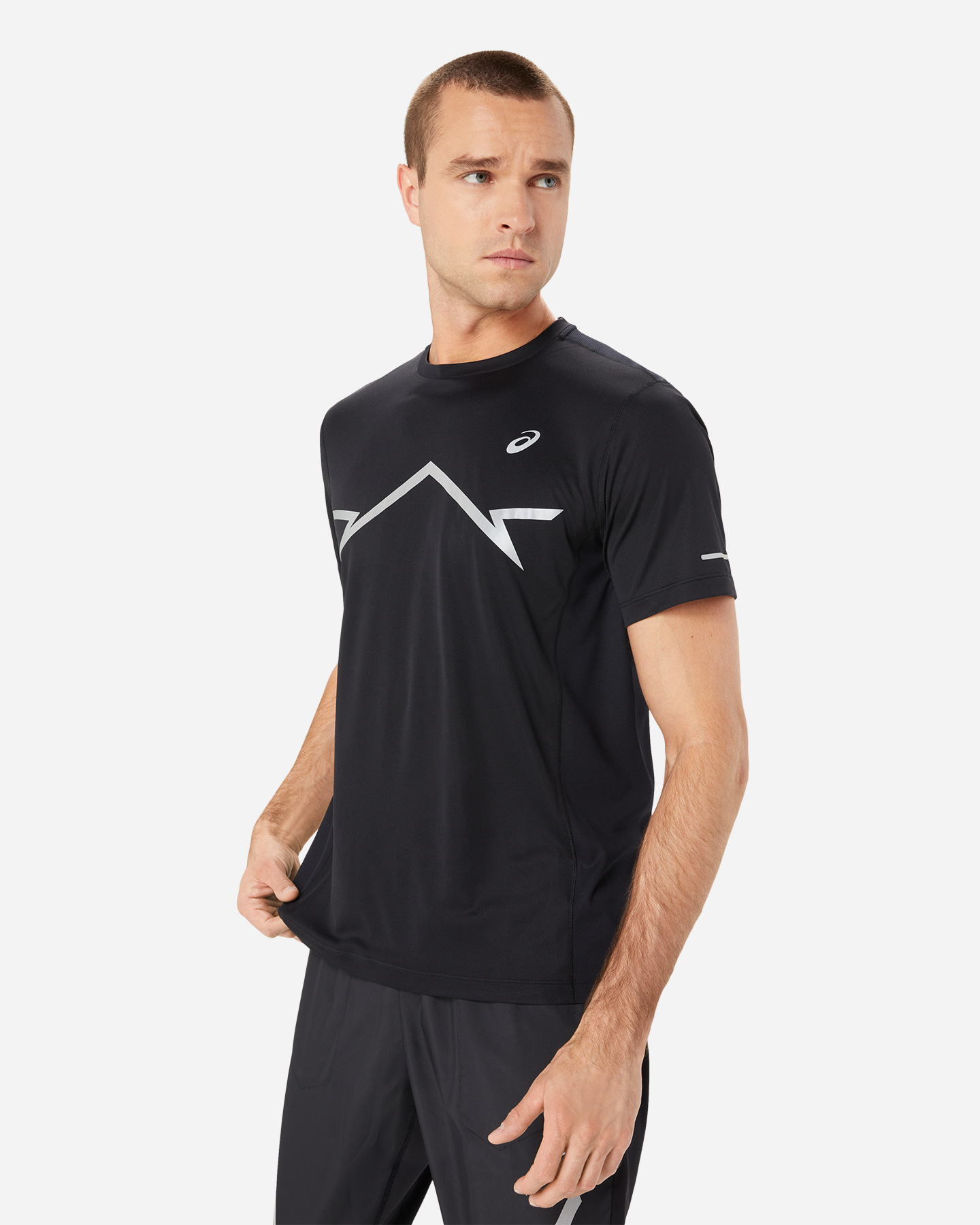 T-shirt running ASICS LITE-SHOW M - Nero - 2 | Cisalfa Sport