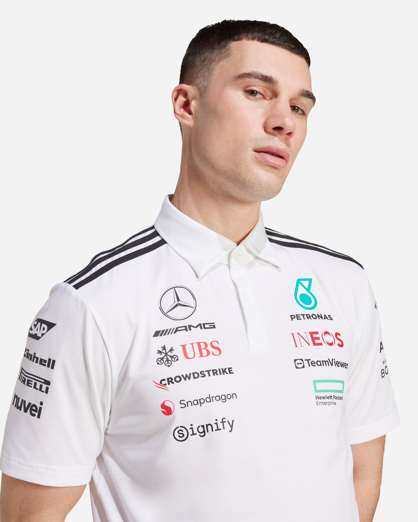 Fanwear ADIDAS MERCEDES TM M - Bianco - 4 | Cisalfa Sport