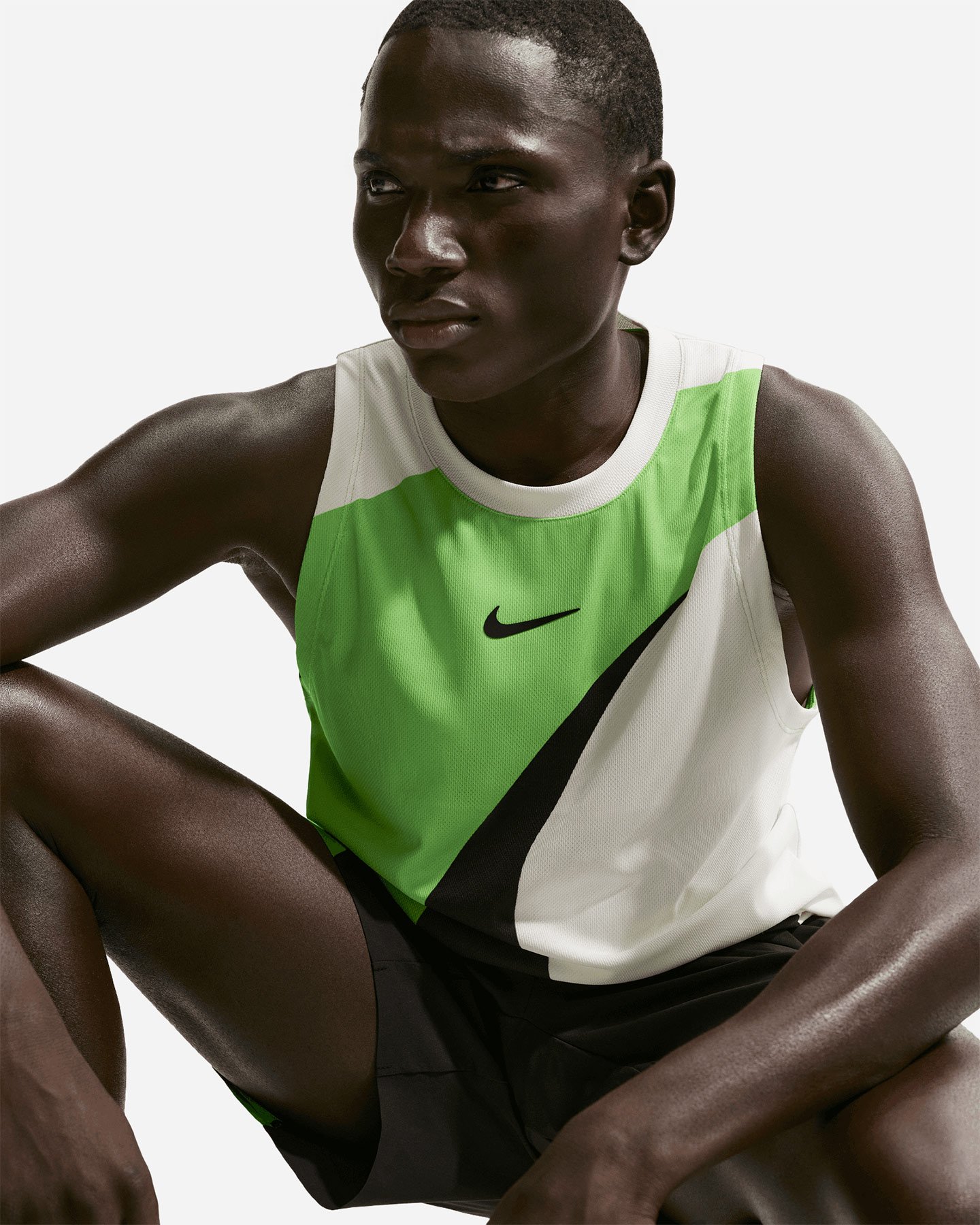 T-shirt tennis NIKE ADVANTAGE CARLOS SAIL M - Bianco - 4 | Cisalfa Sport