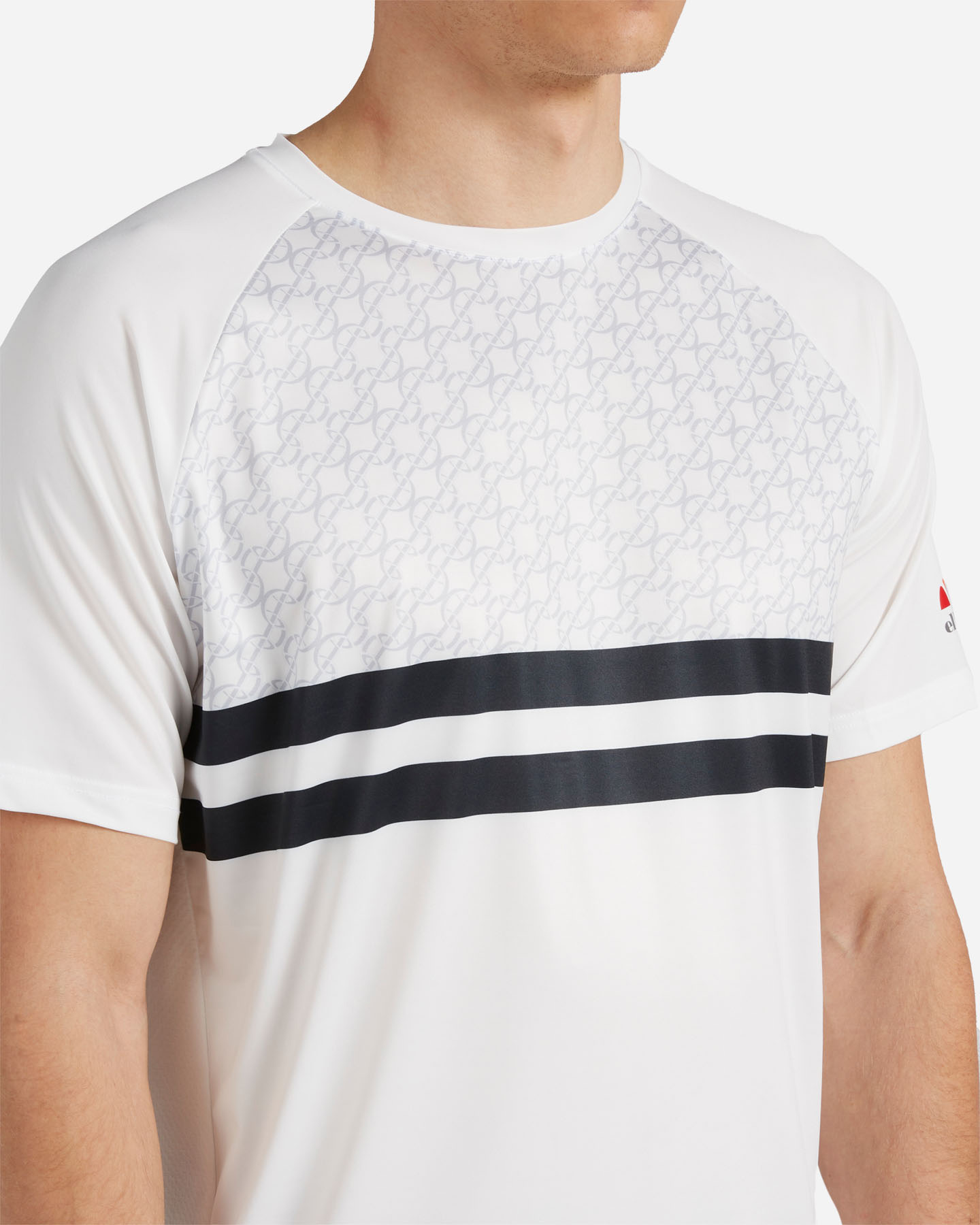T-shirt tennis ELLESSE CHAIN LOGO M - Bianco - 4 | Cisalfa Sport