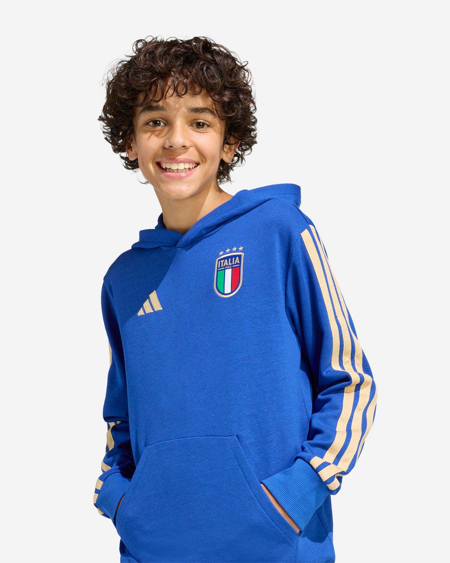 Abbigliamento calcio ufficiale ADIDAS ITALIA FIGC JR - Blu - 5 | Cisalfa Sport