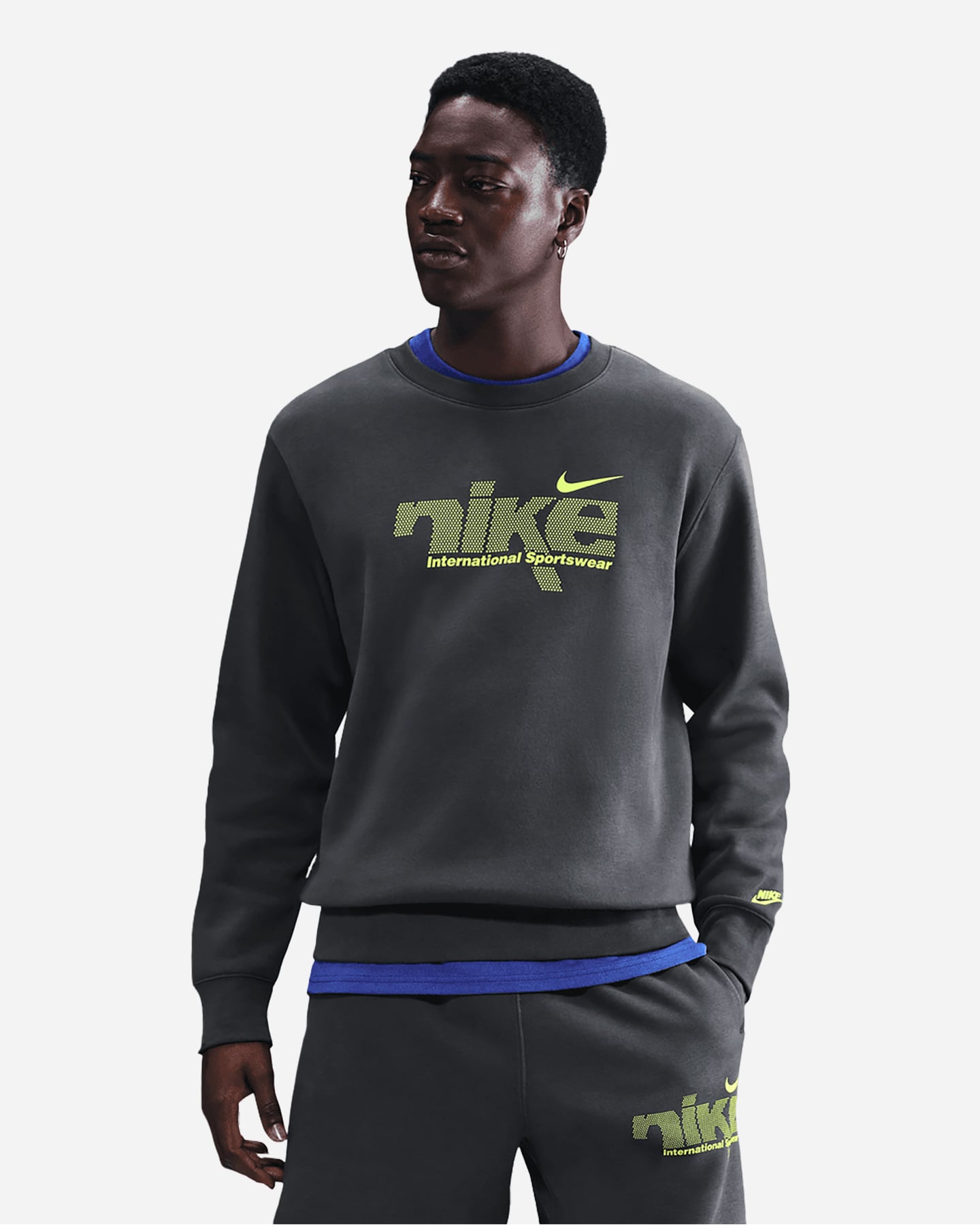 Felpa NIKE CLUB SWOOSH SPORT M - Antracite - 0 | Cisalfa Sport
