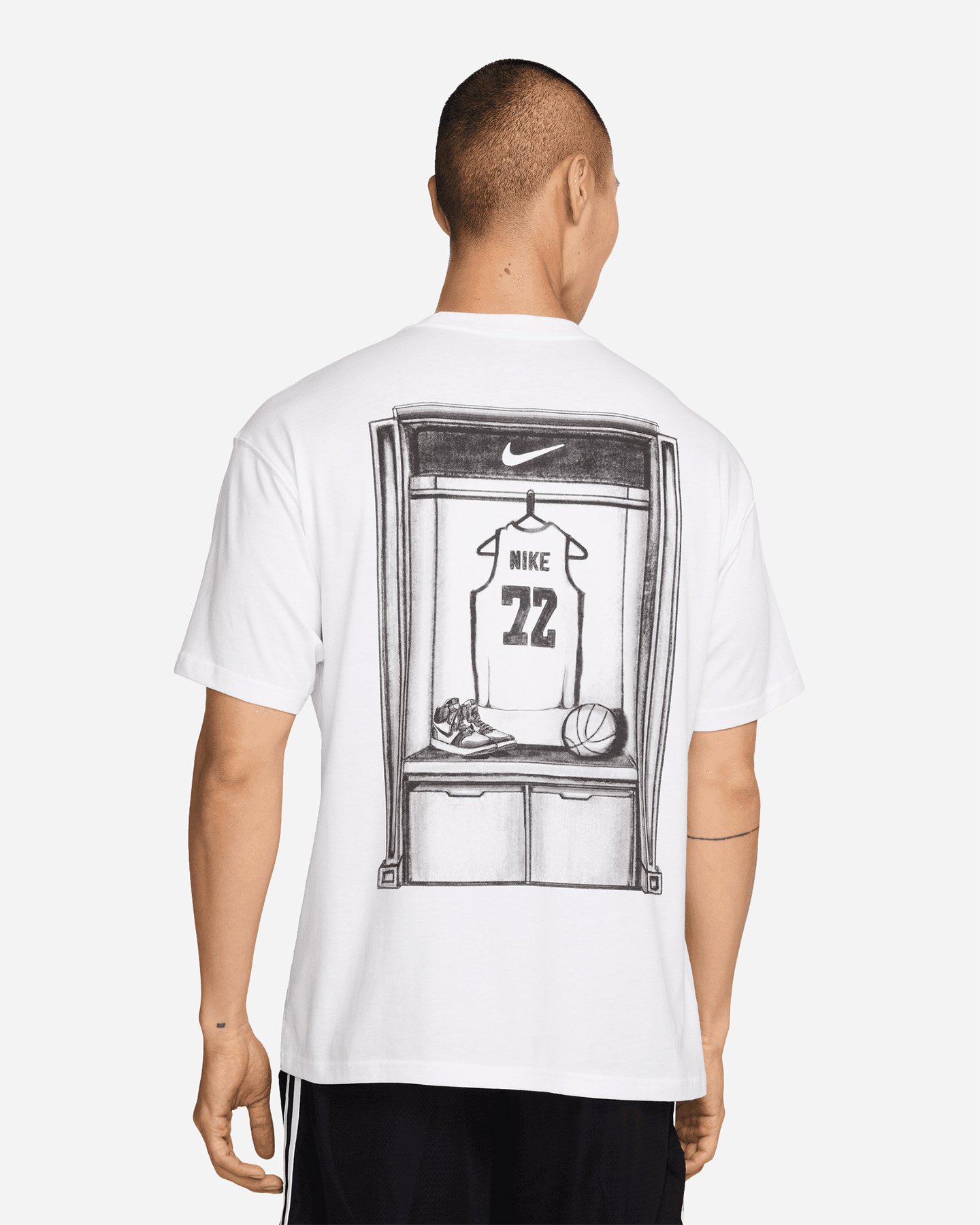 T-shirt NIKE BASKET GRAPHIC BACK M - Bianco - 1 | Cisalfa Sport