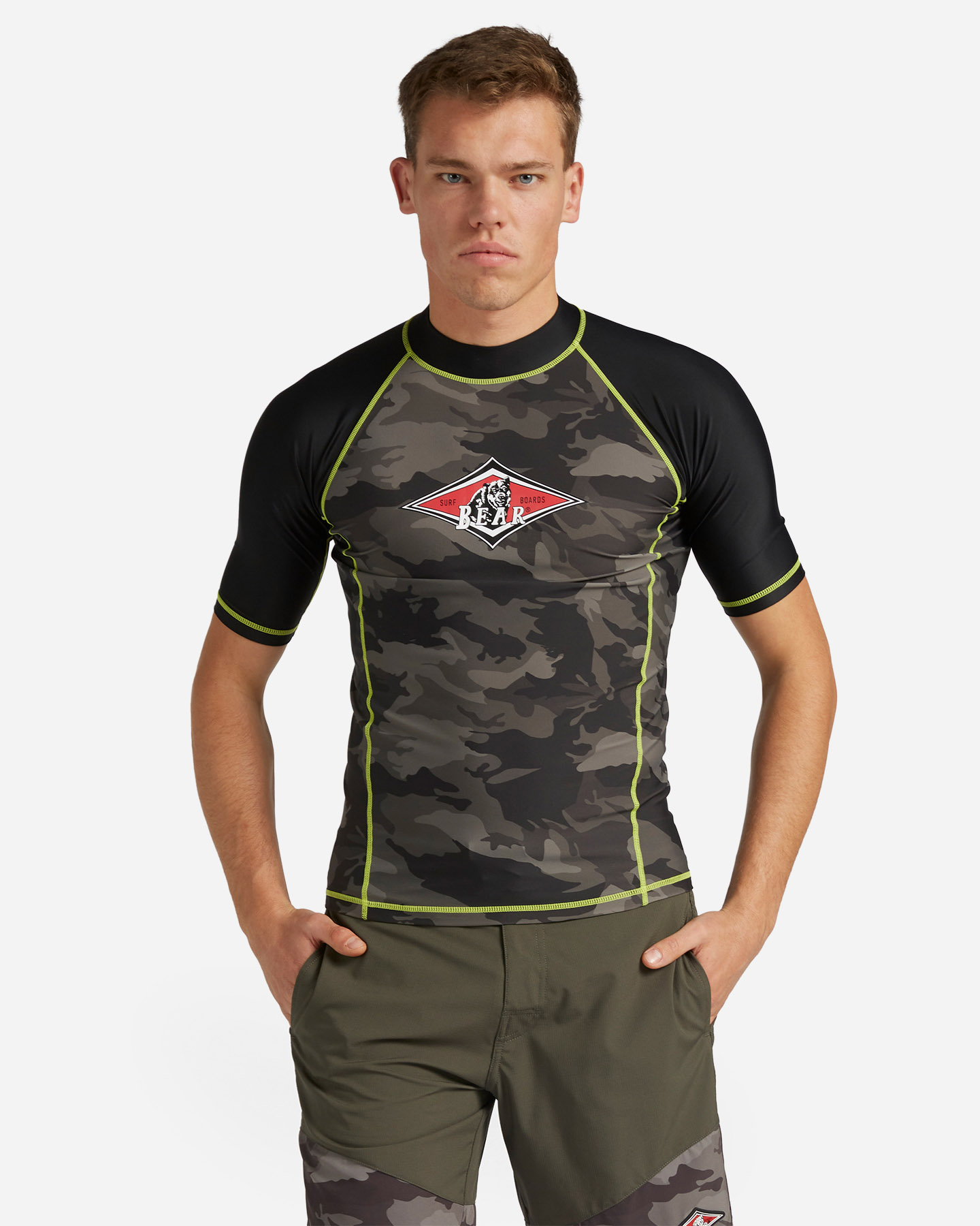 T-shirt BEAR ICONIC BIG LOGO M - Verde - 0 | Cisalfa Sport