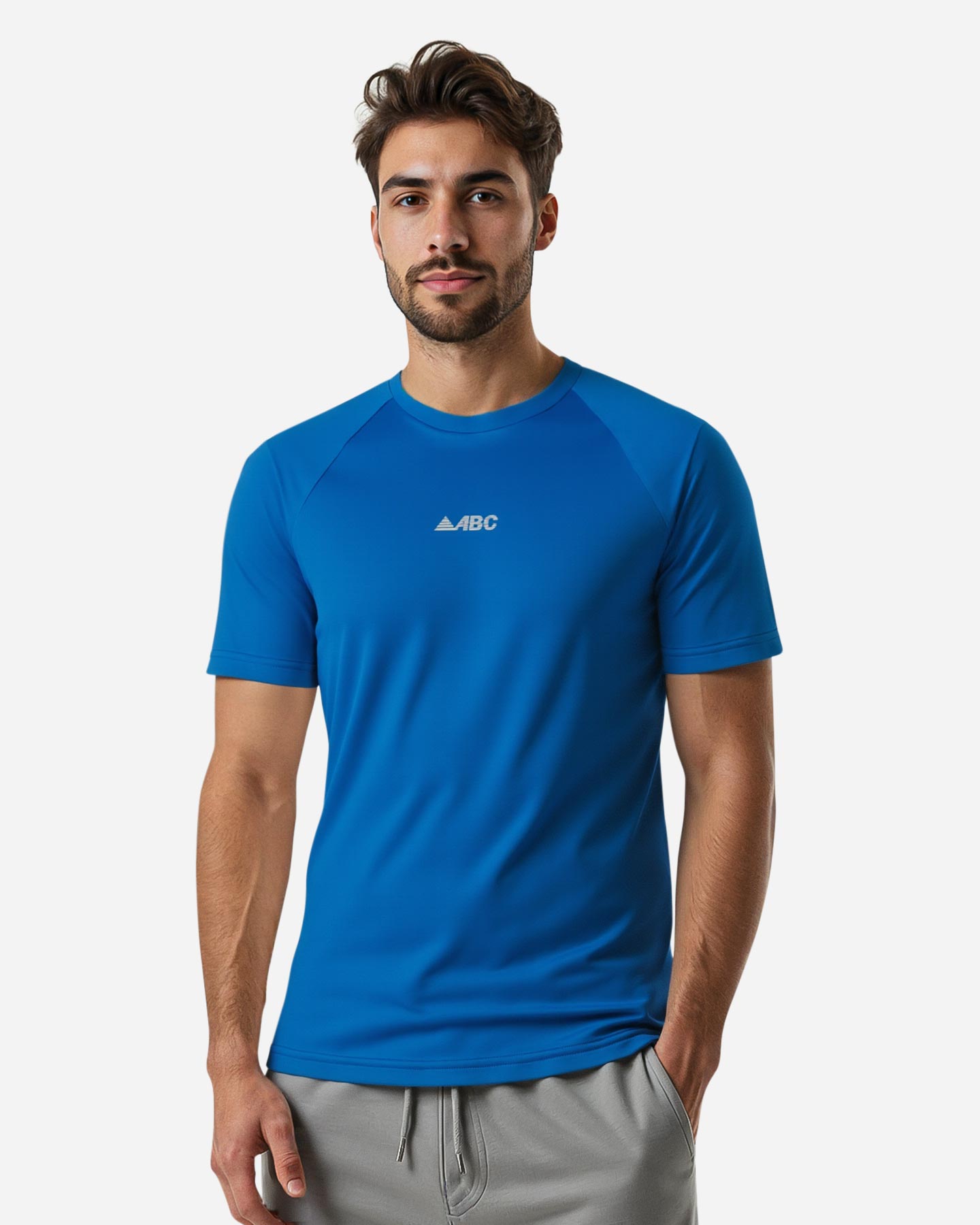 T-shirt running ABC TECH M - Blu - 3 | Cisalfa Sport