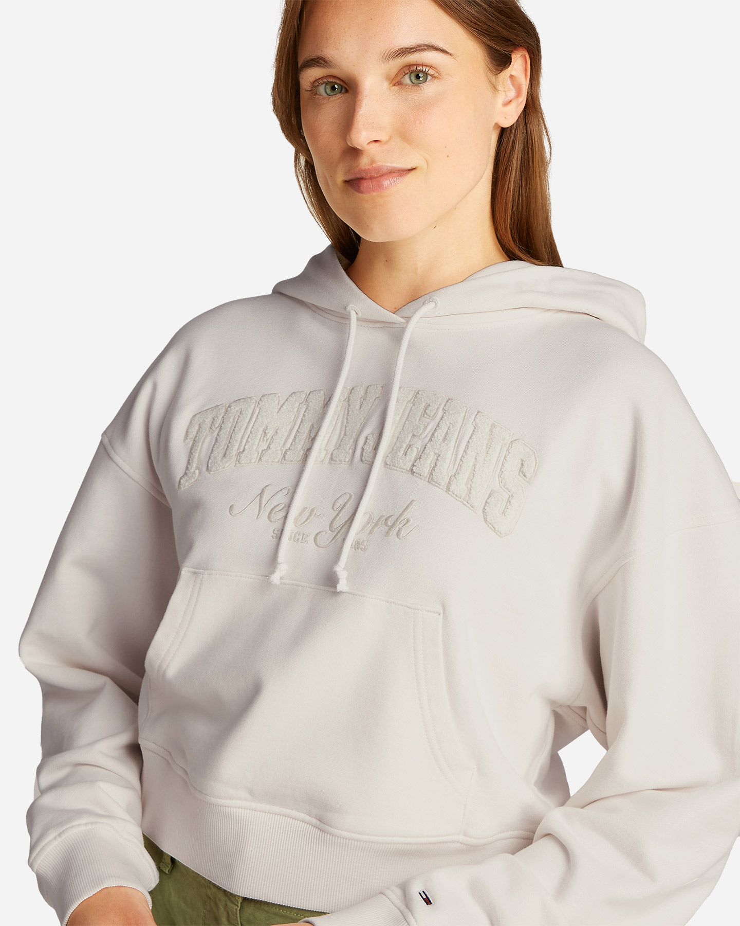 Felpa TOMMY HILFIGER VARSITY W - Beige - 4 | Cisalfa Sport