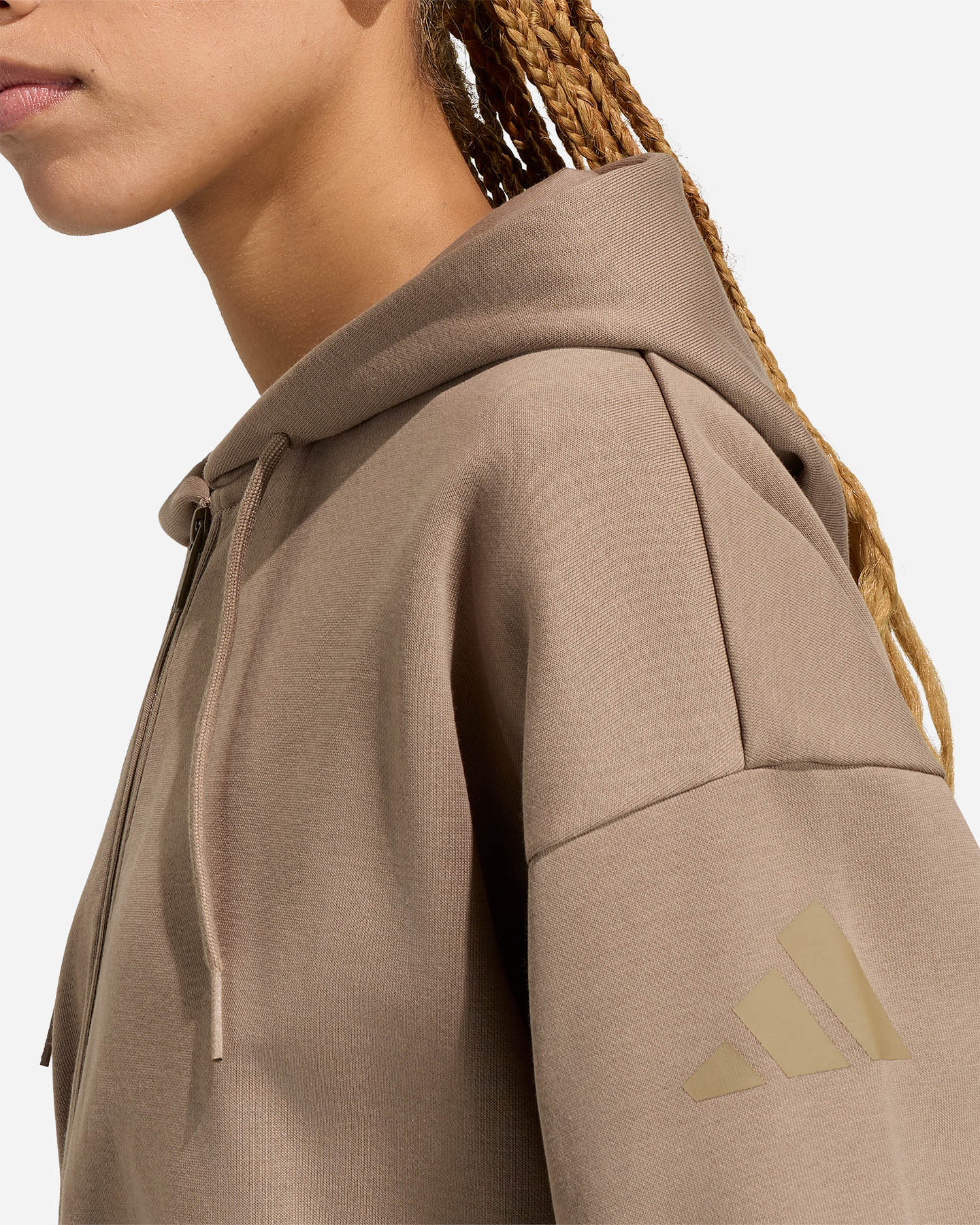Felpa ADIDAS ESSENTIALS CONTEMPORARY W - Marrone - 4 | Cisalfa Sport